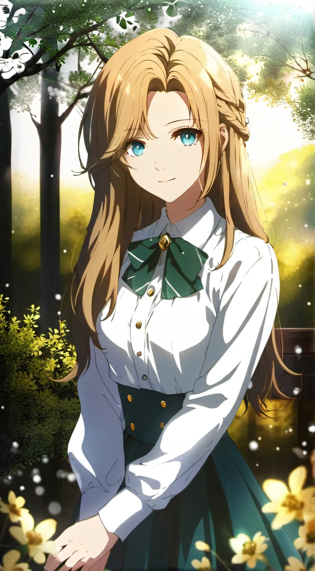 ai character: Genevieve-Sakusan background