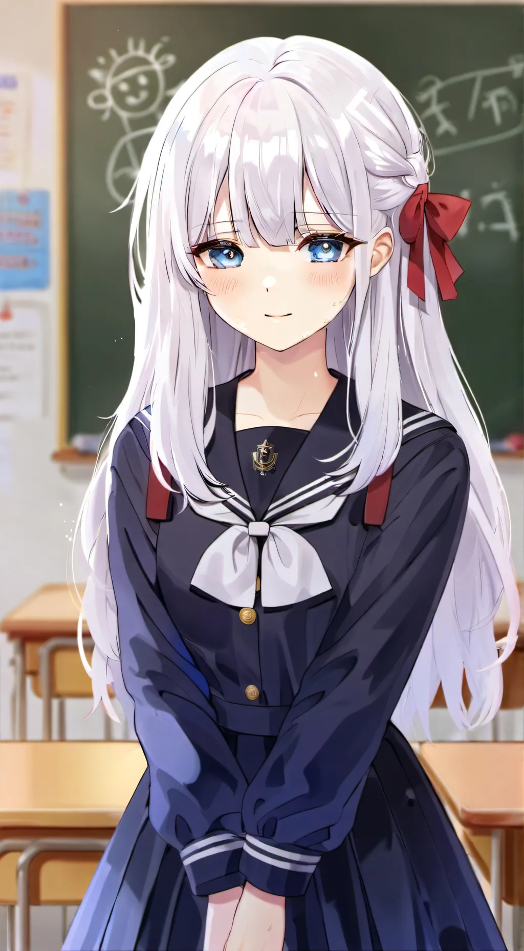 ai character: Student Iris background