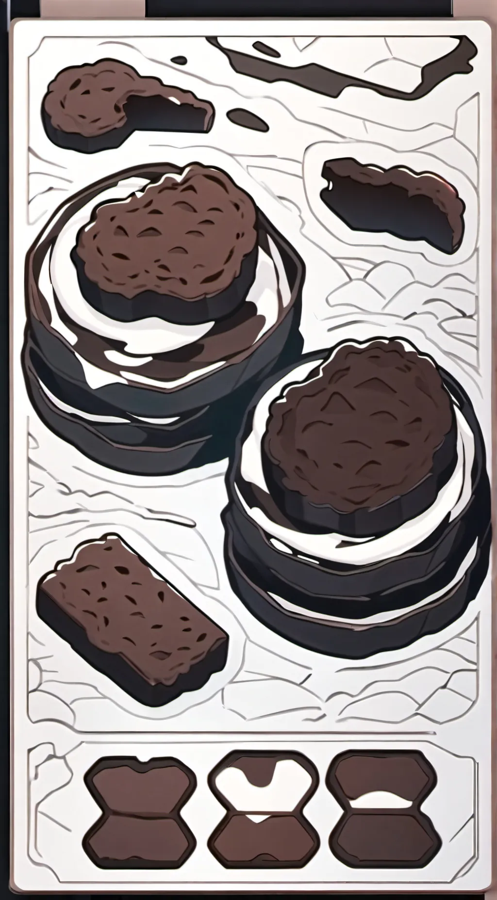 ai character: Dark cacao X yn background