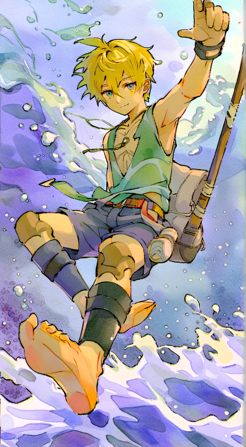 ai character: Junge background