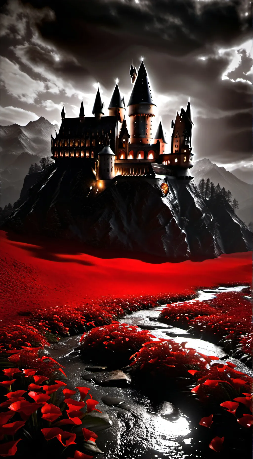 ai character: Hogwarts  background