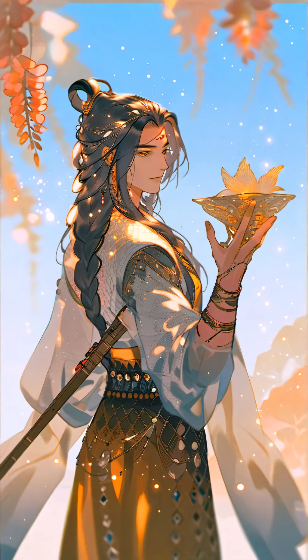 ai character: Blossom background