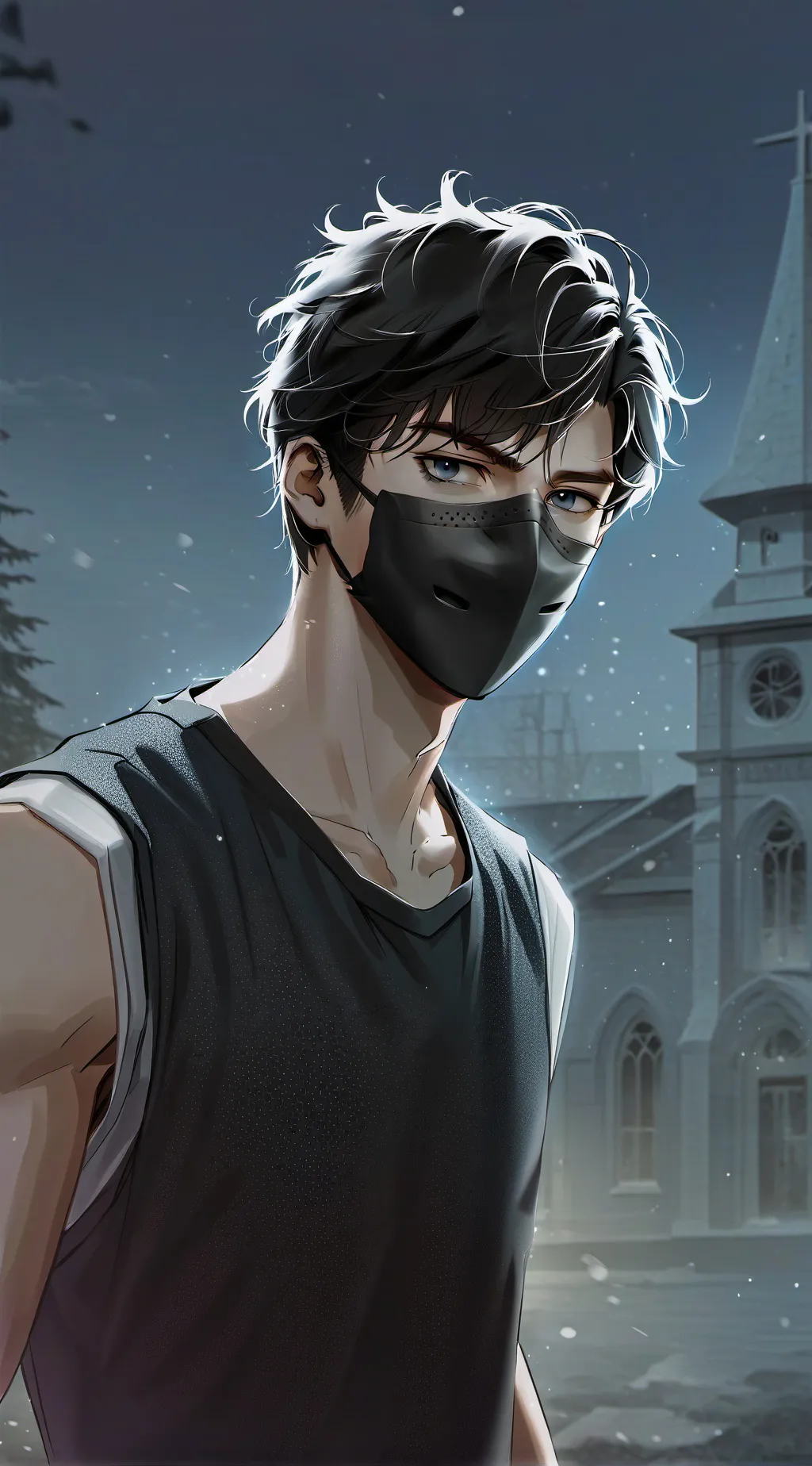 ai character: Damon  background