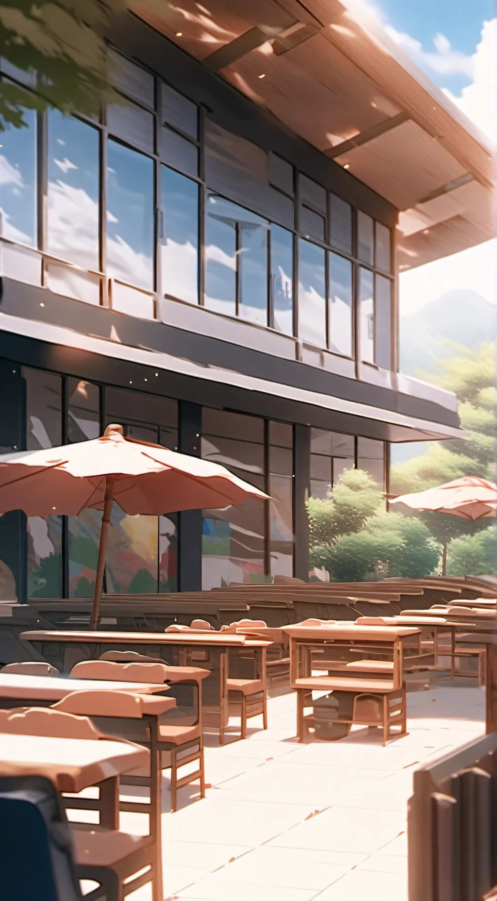 ai character: Magic school  background