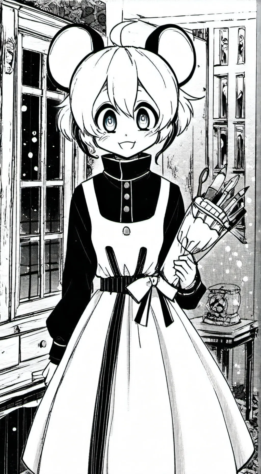 ai character: la maison de Minni background