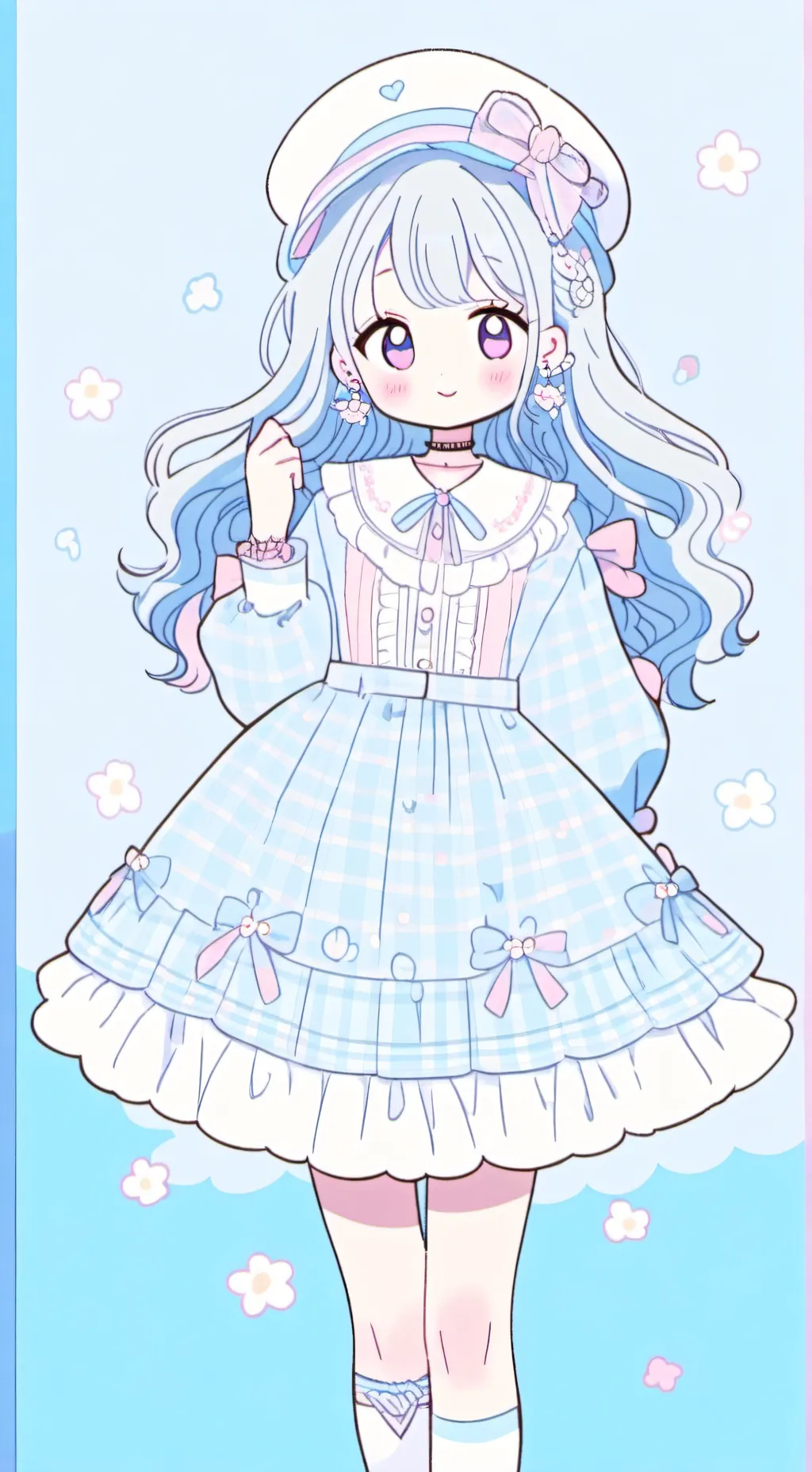 ai character: Rich girl Roblox background