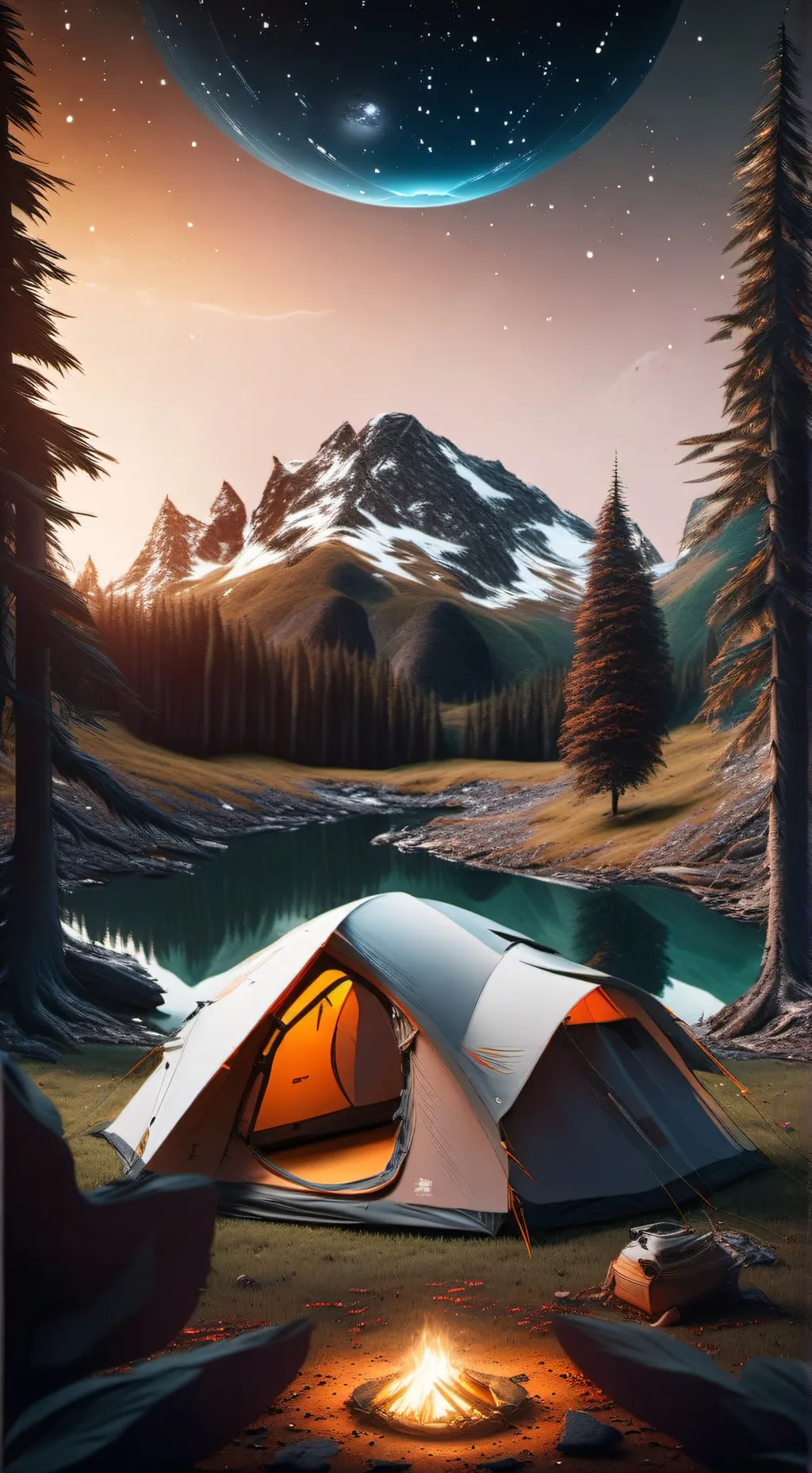 ai character: Sprunki Space hunt background