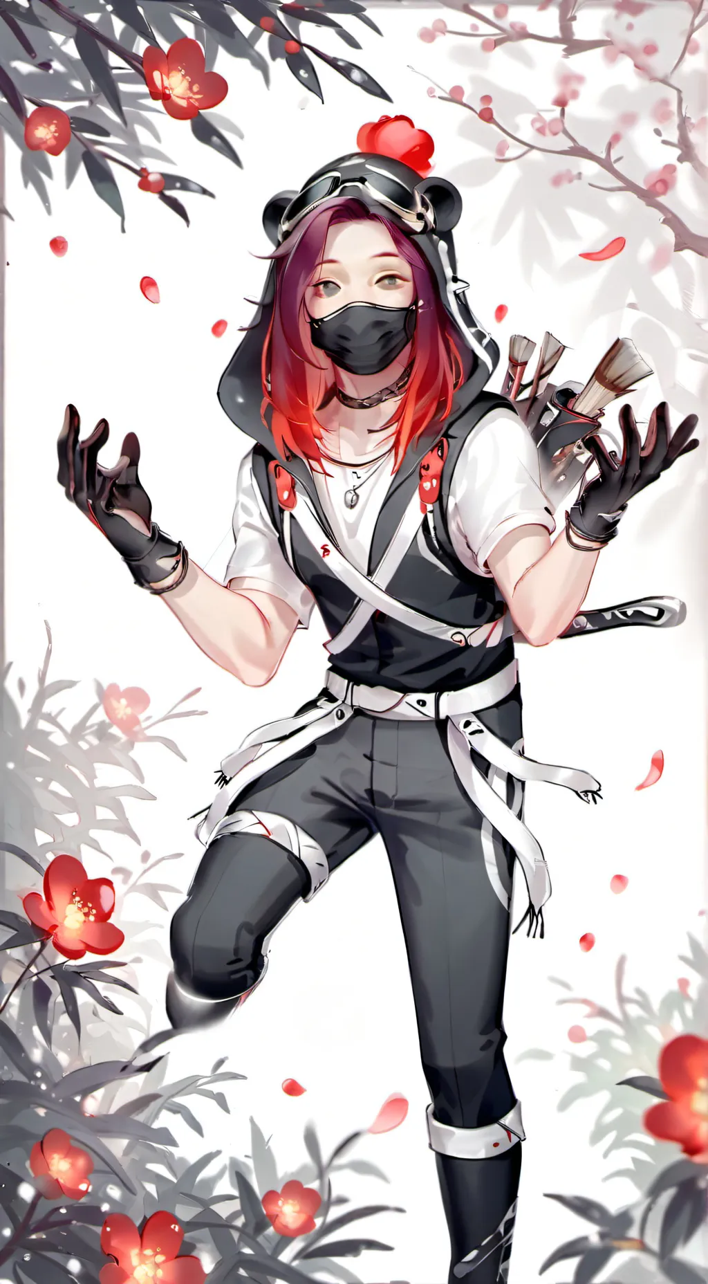 ai character: Miko  background