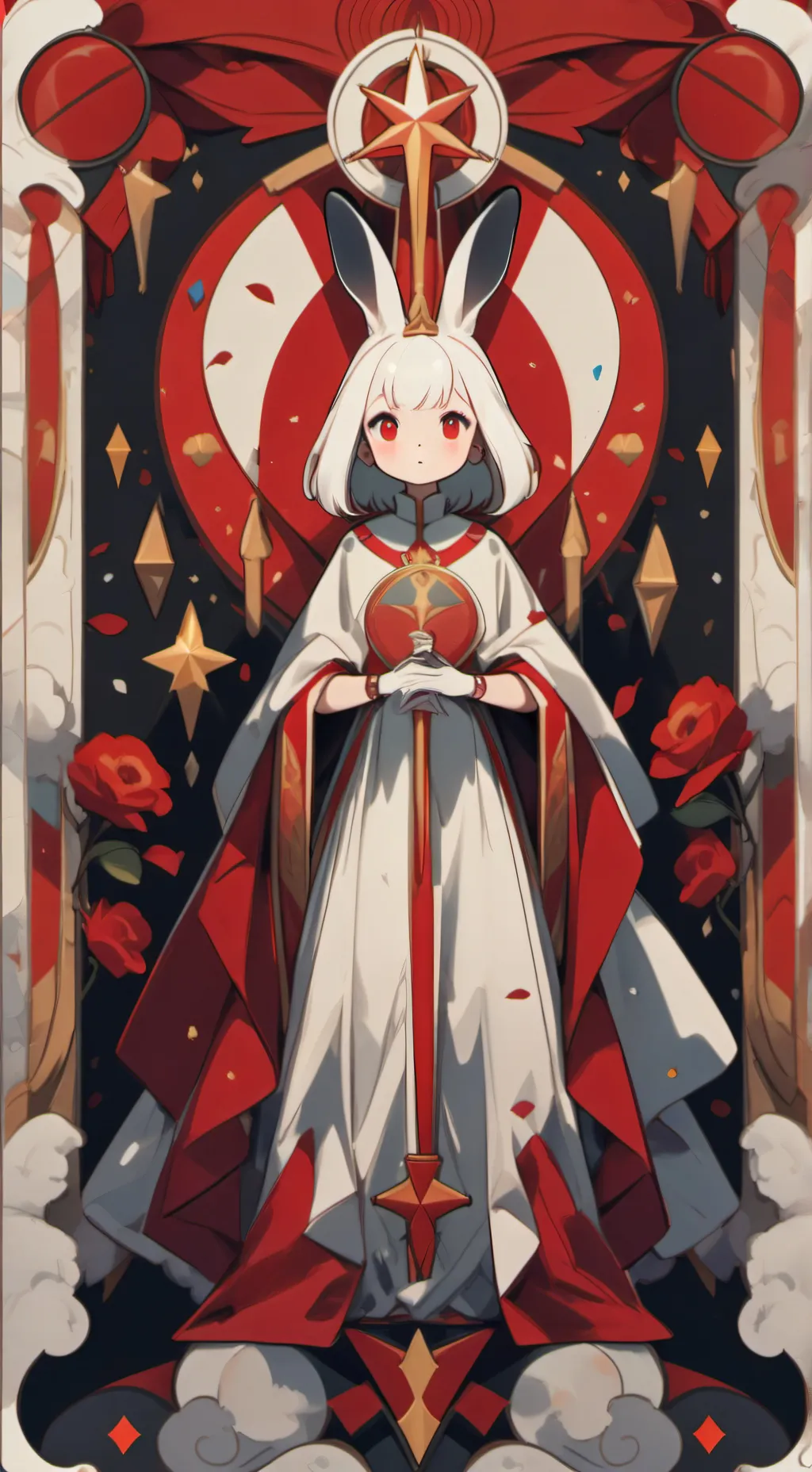 ai character: Bassie x cocoa background