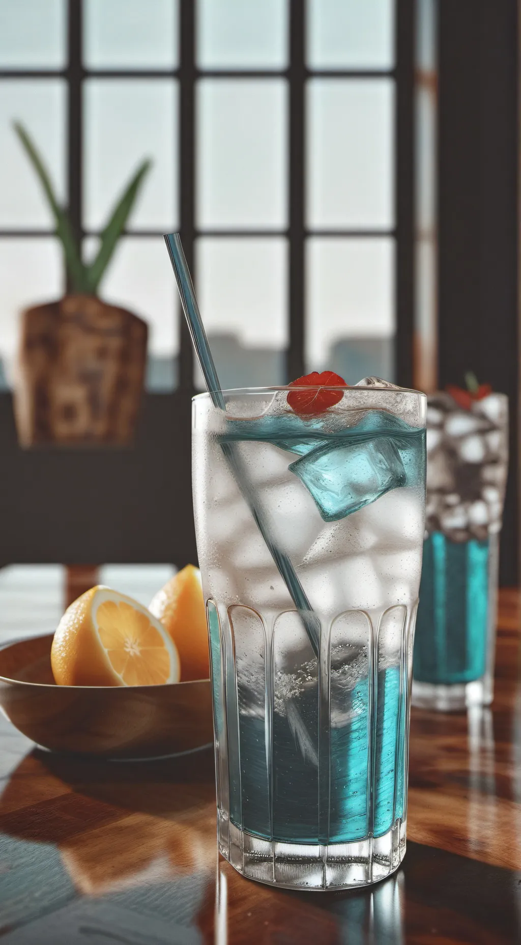 ai character: water background