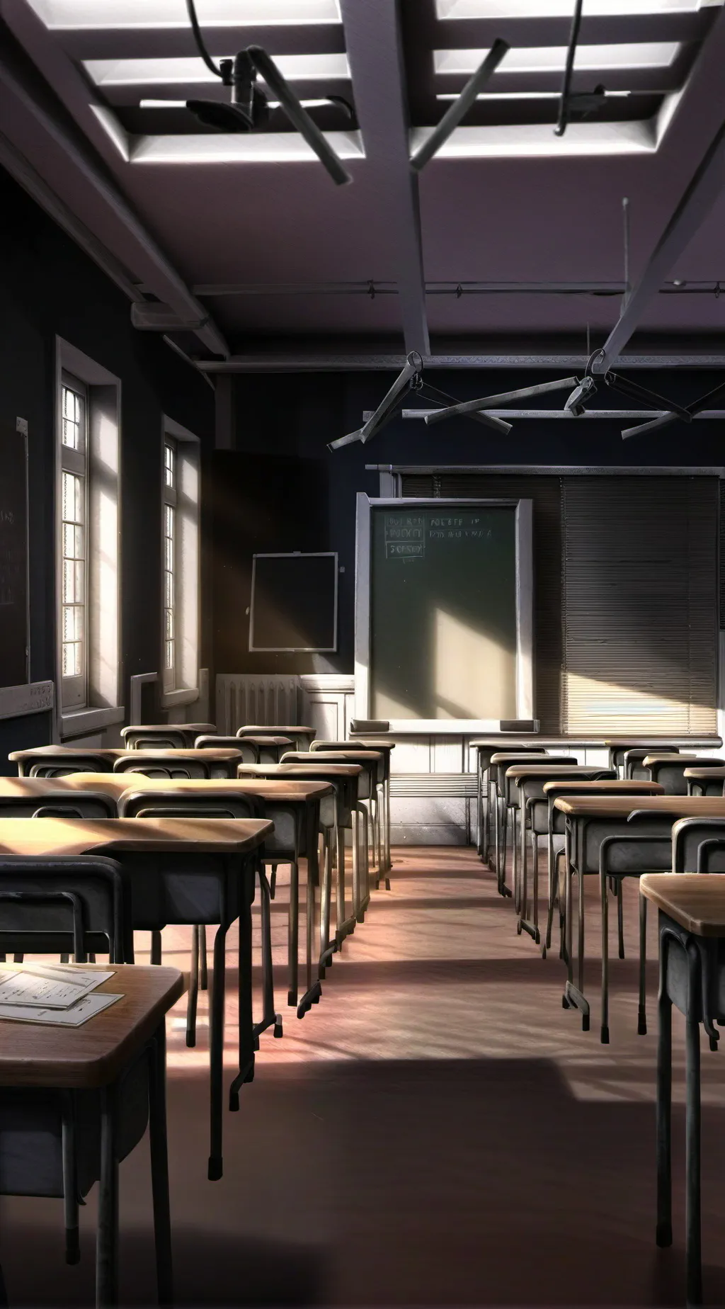 ai character: Mha dead Aizawa  background