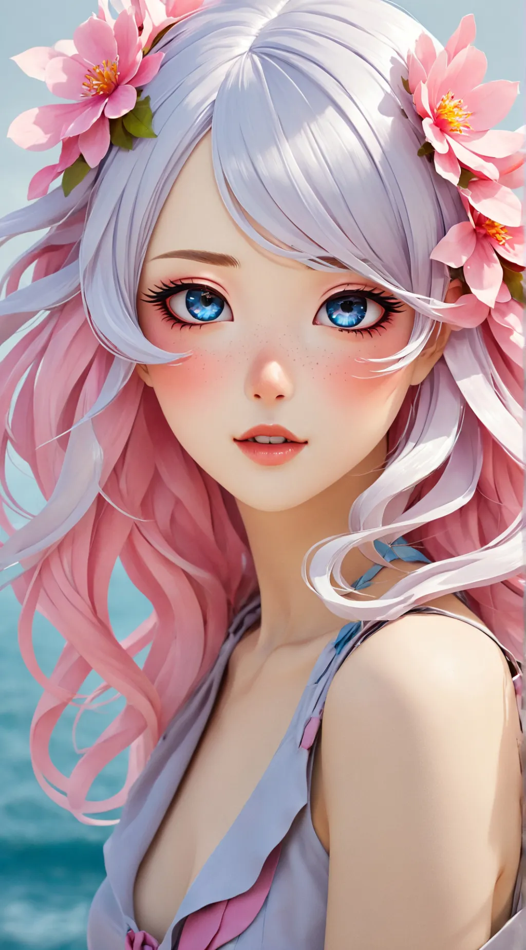 ai character: PEACHY 🌸 background