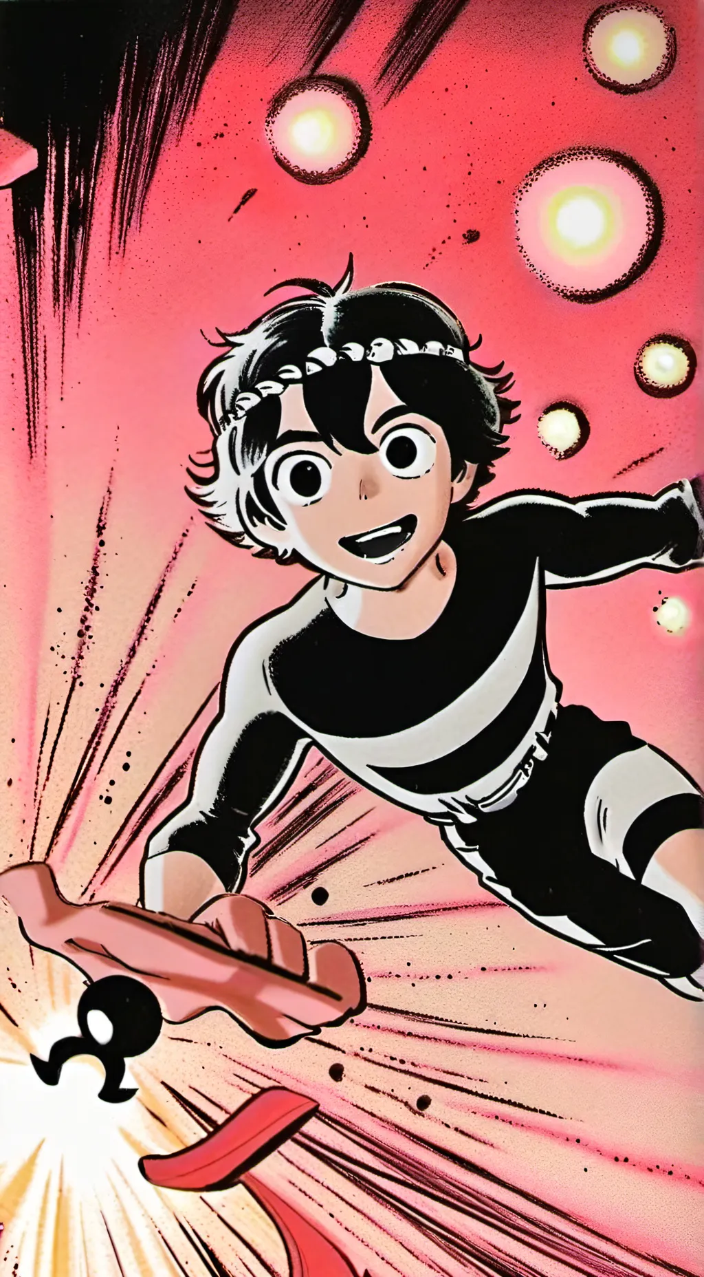 ai character: nakime e vc  background