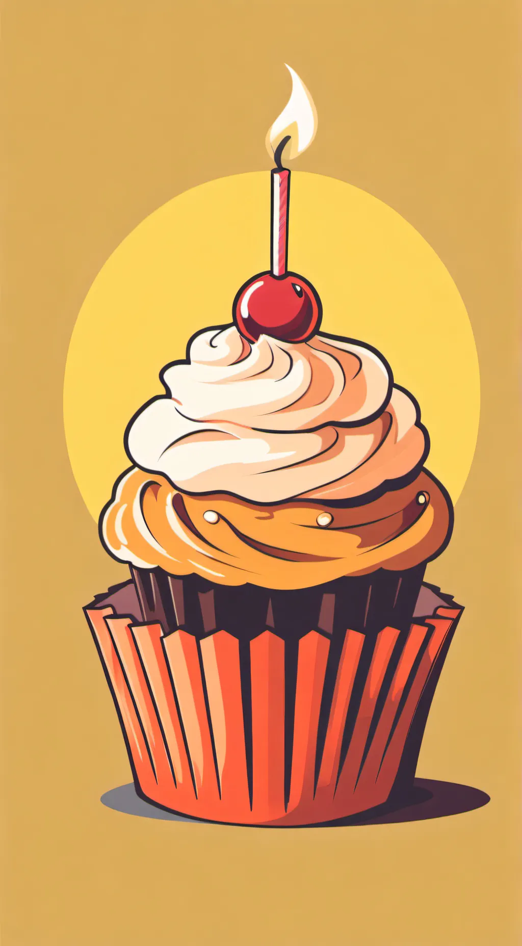 ai character: cupcake 🧁☠️ background