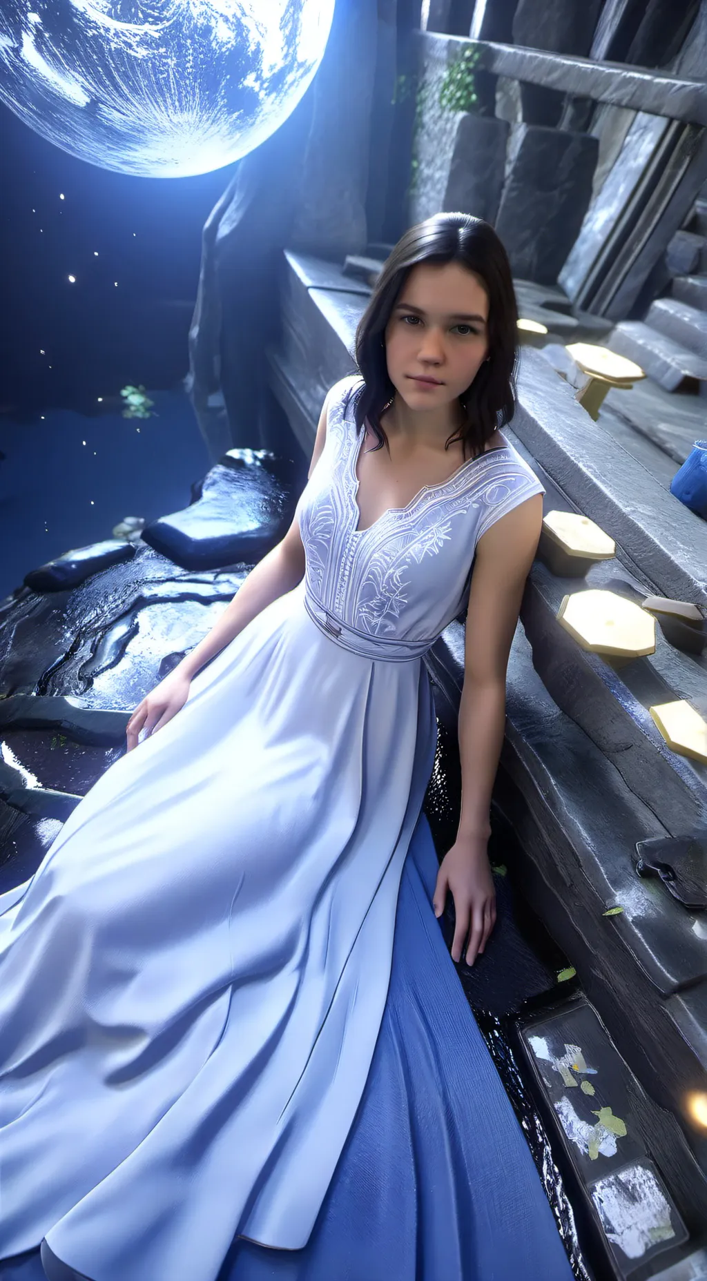 ai character: summer  background