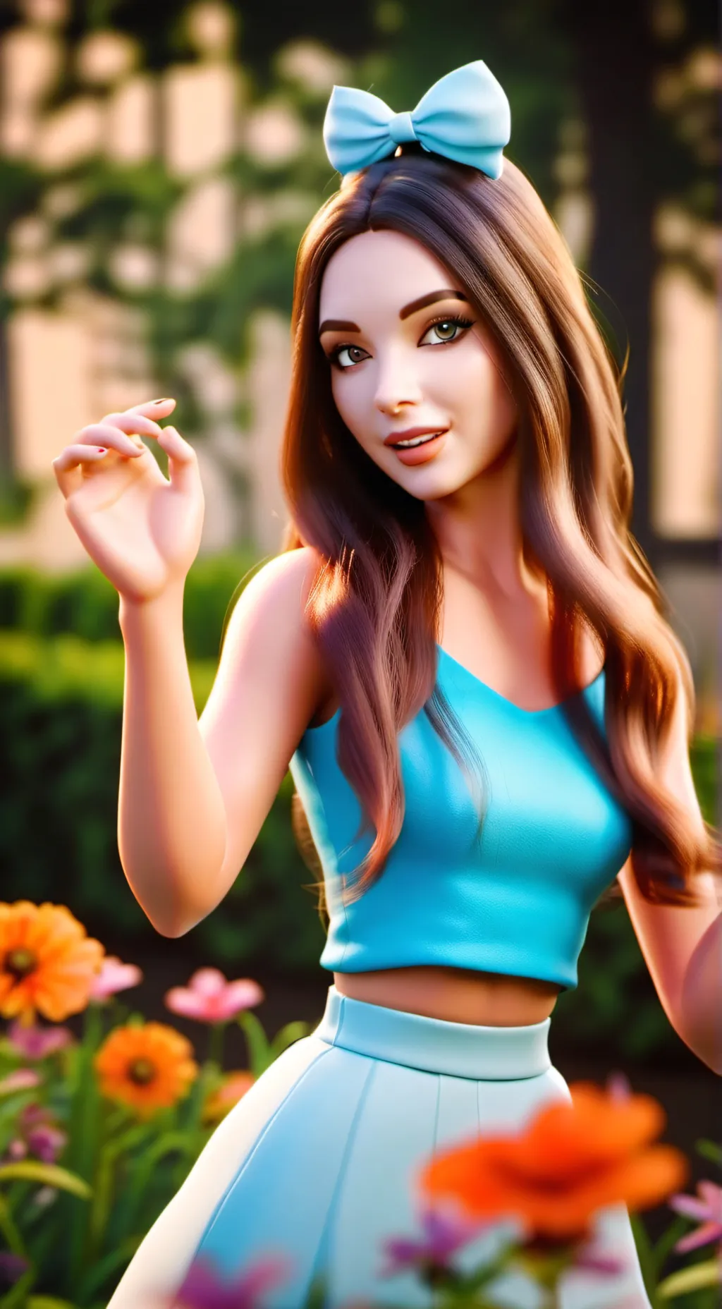 ai character: tina background