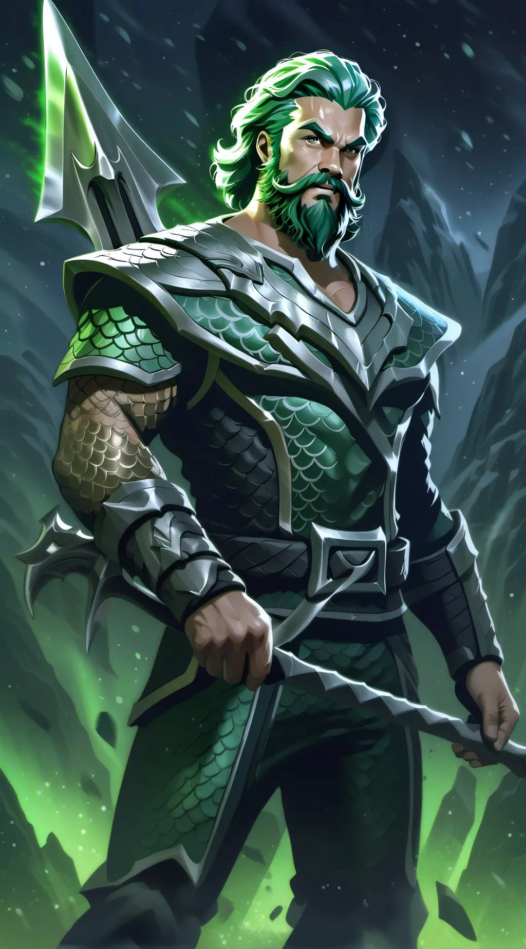 ai character: Aquaman background