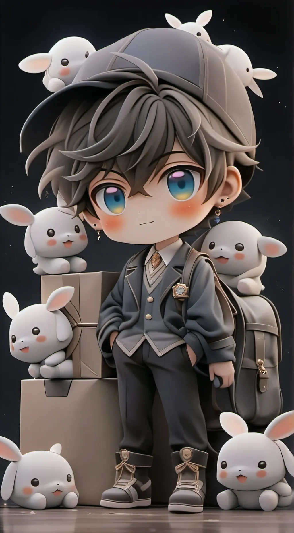 ai character: {weird school} background