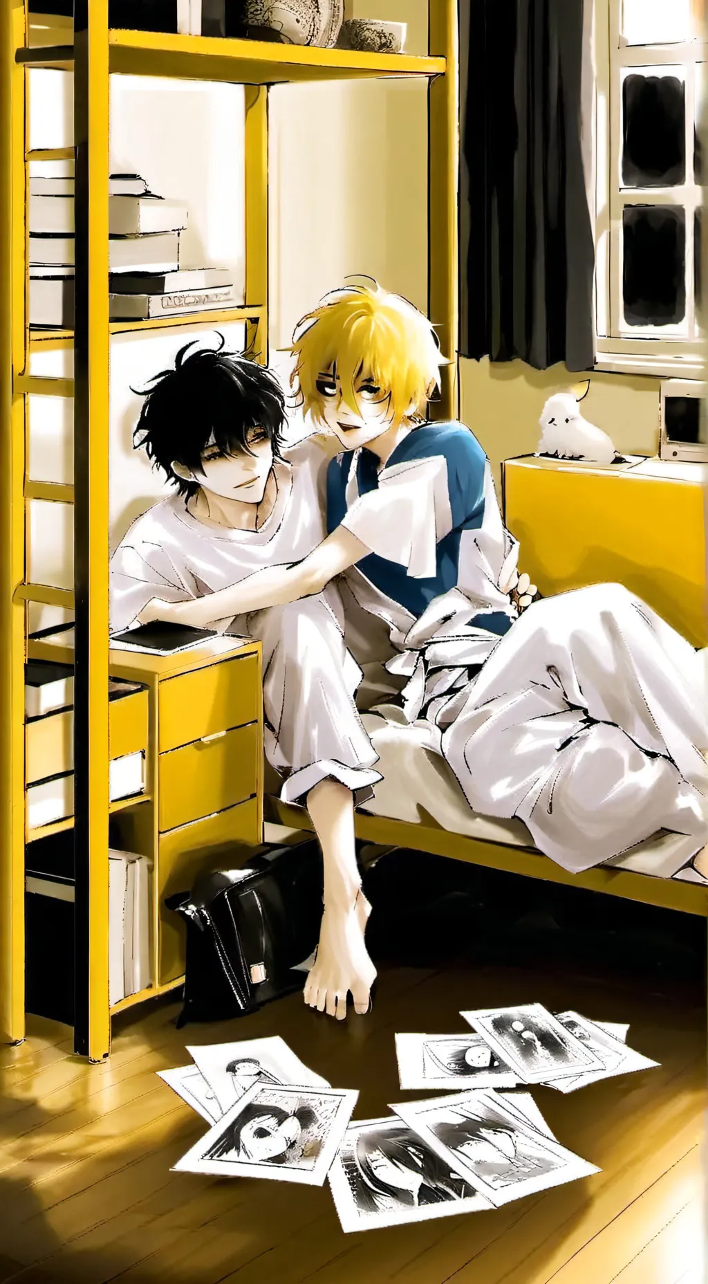 ai character: mha sleepover! background