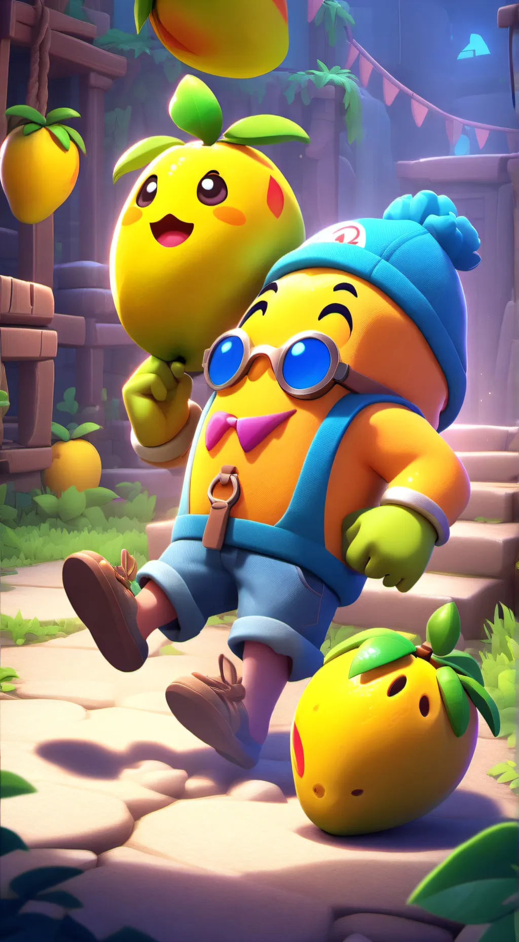 ai character: Tuff object show background