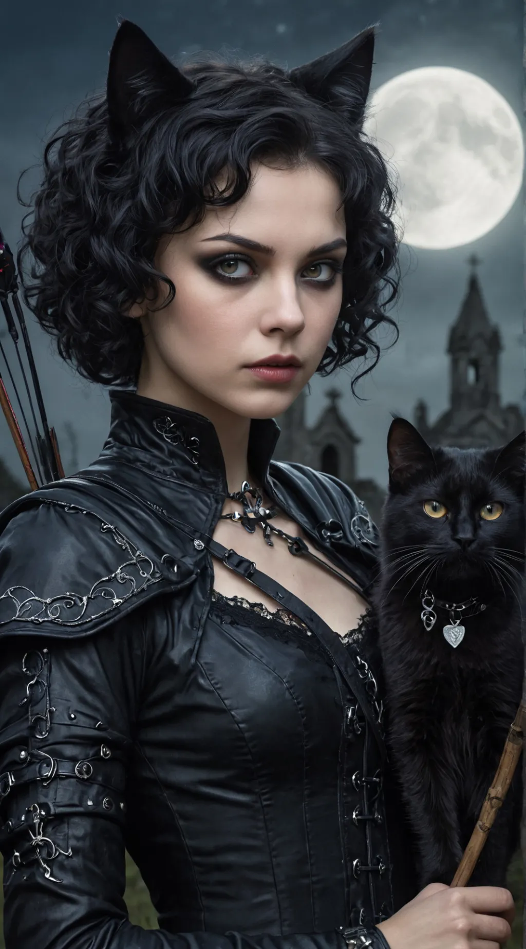 ai character: Vandinha Addams background