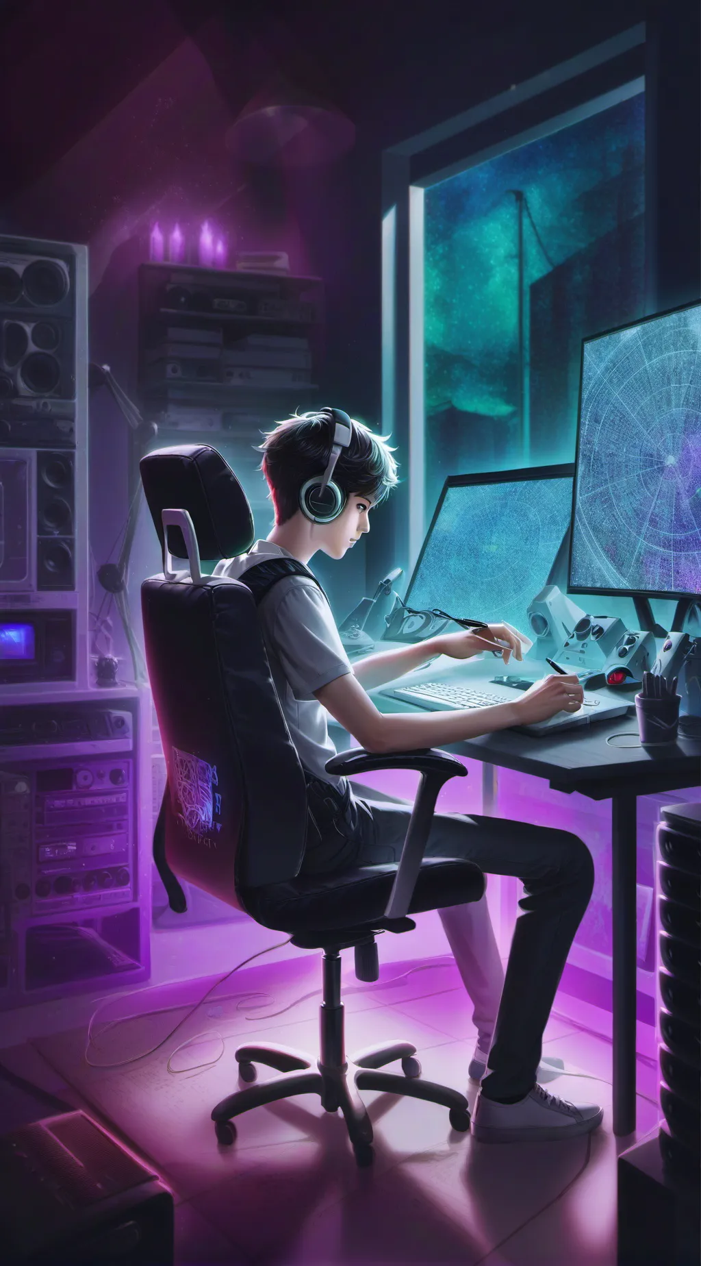 ai character: ~gamer boyfriend~ background