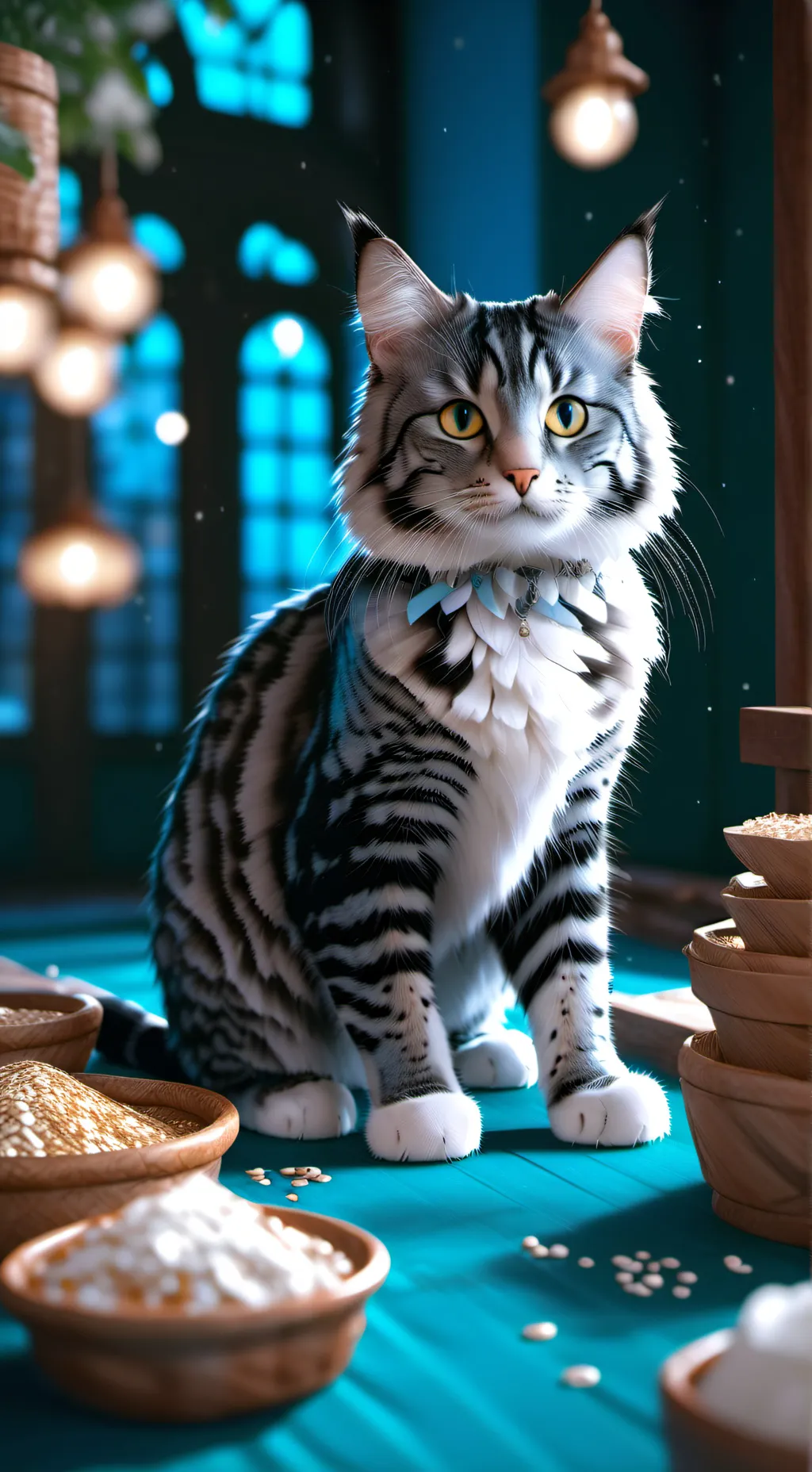 ai character: cat background