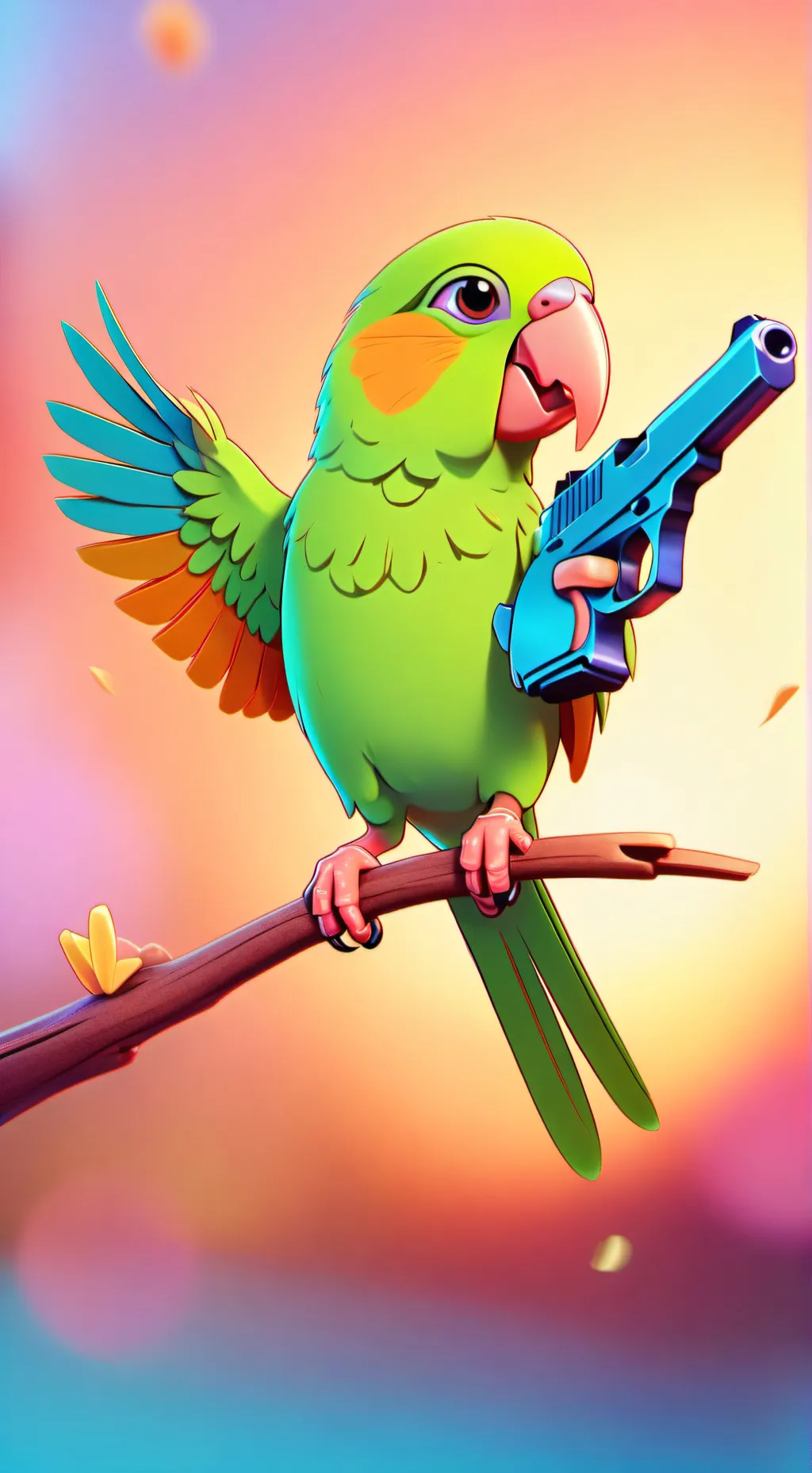 ai character: American birb background