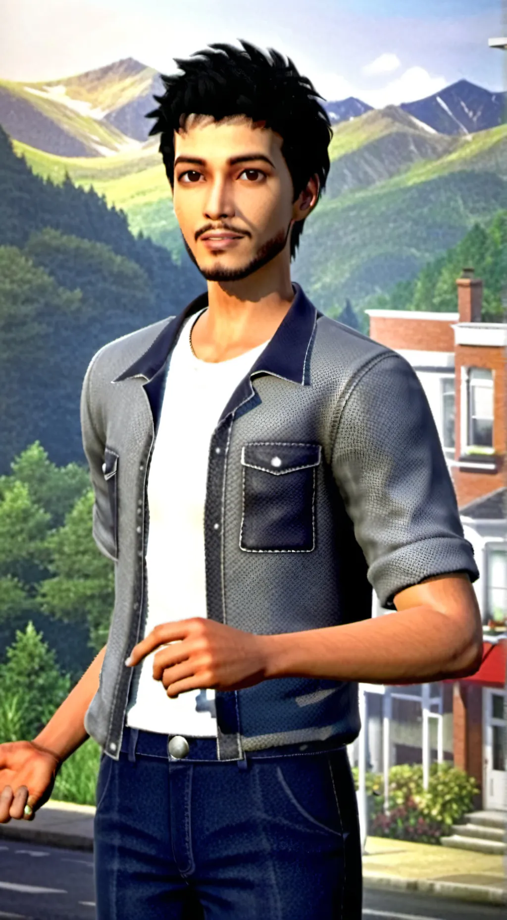 ai character: make this famous👍 background