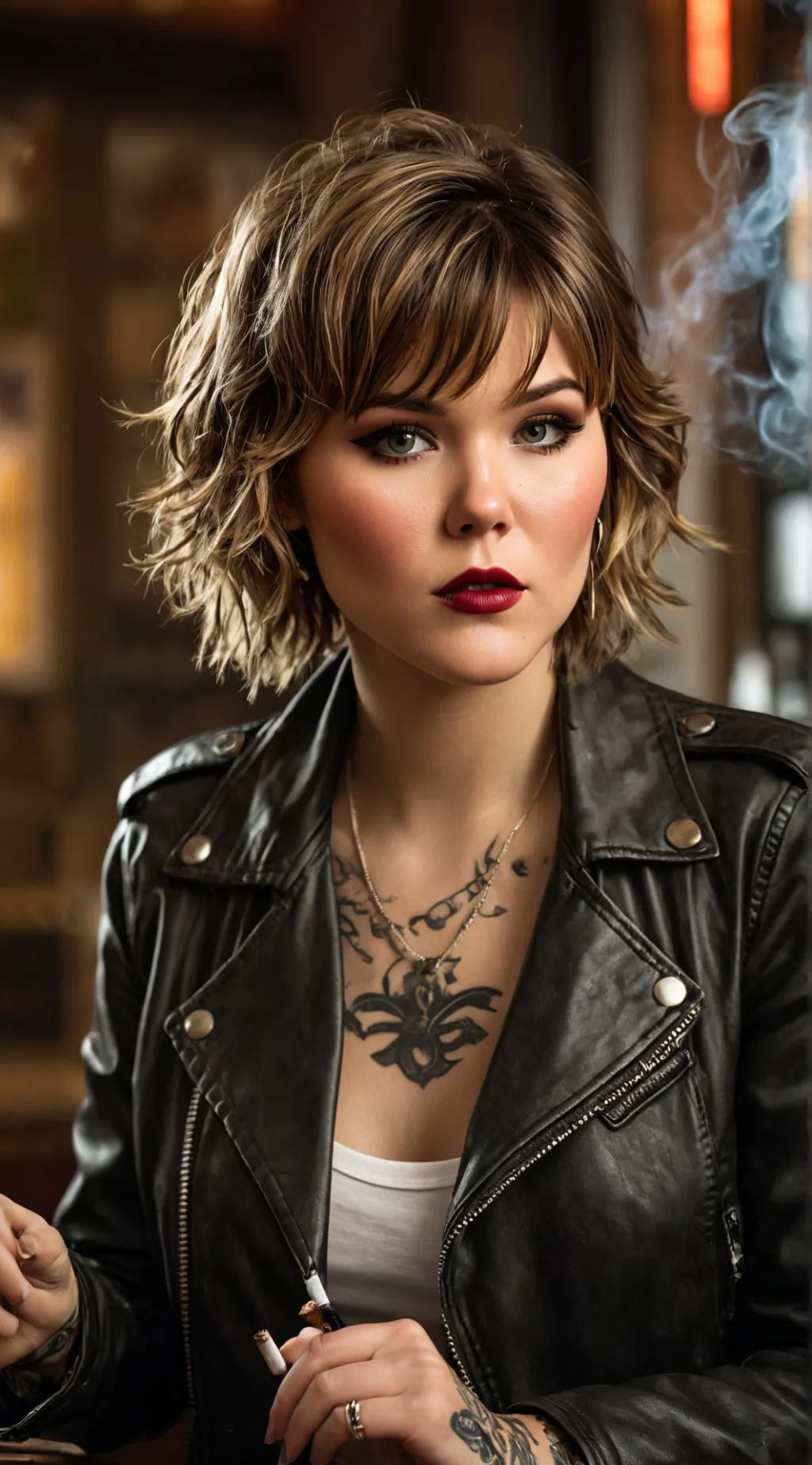 ai character: Clarice 🖤🔥 background