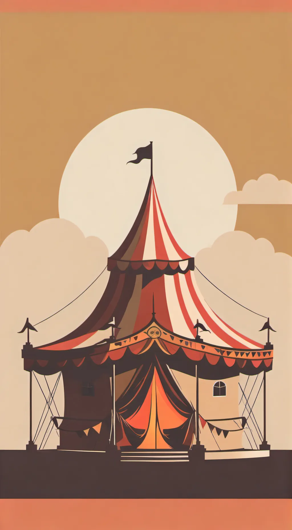 ai character: circo digital background