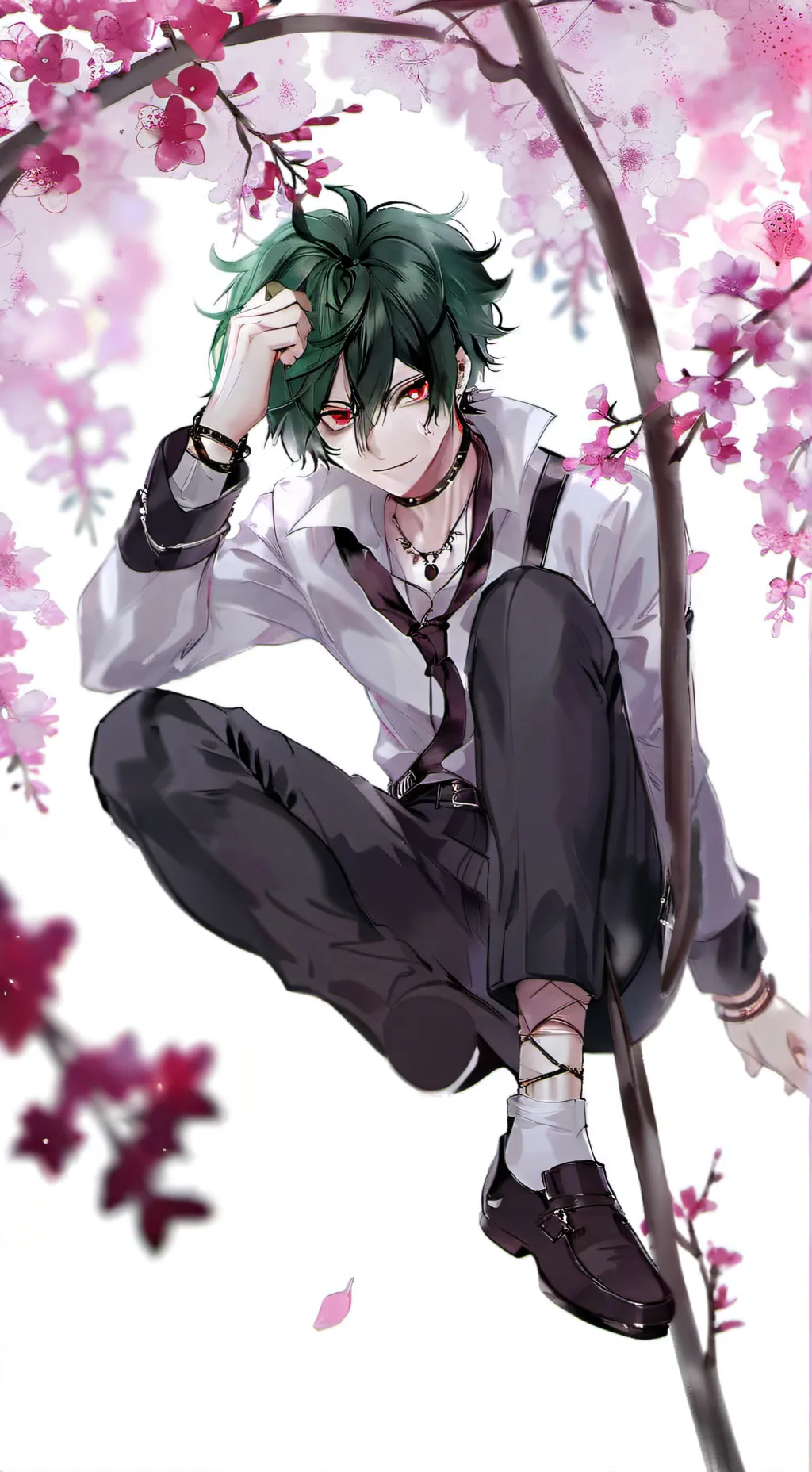 ai character: deku villano  background