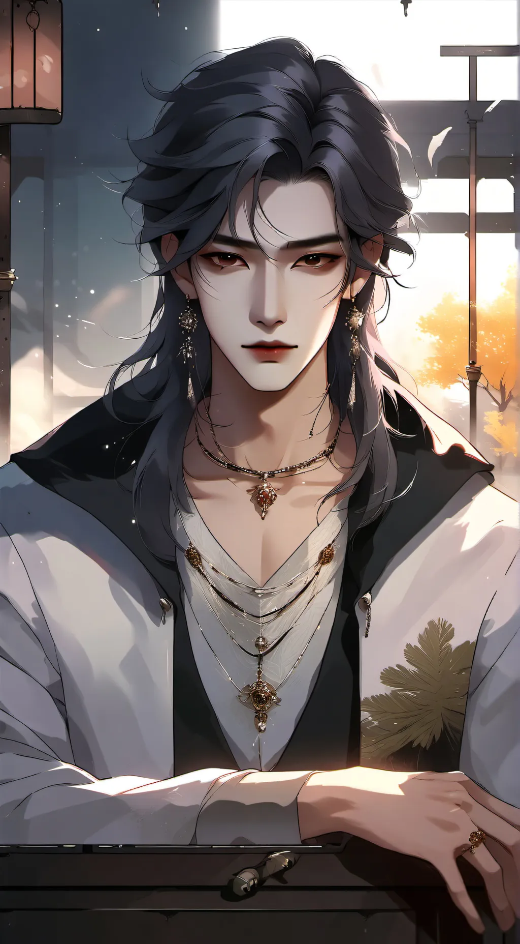 ai character: Aiden  background