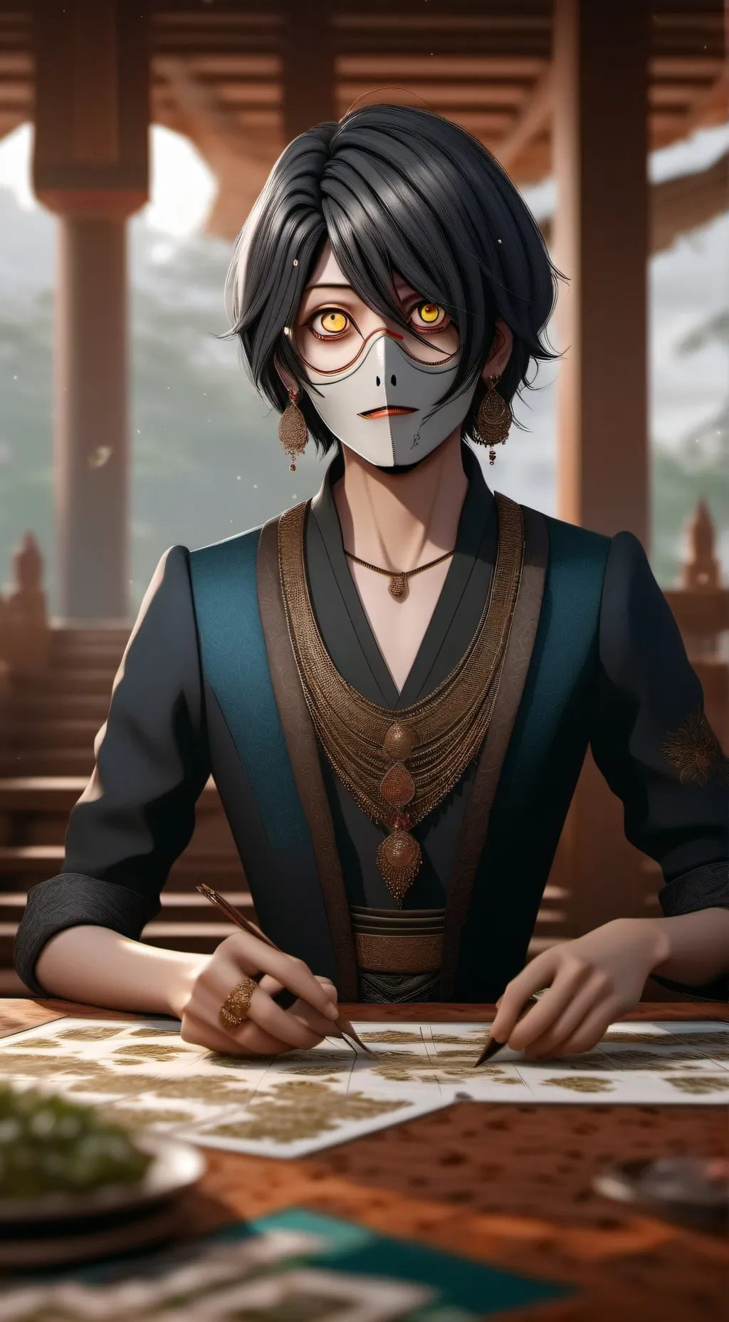 ai character: Johnnie  background