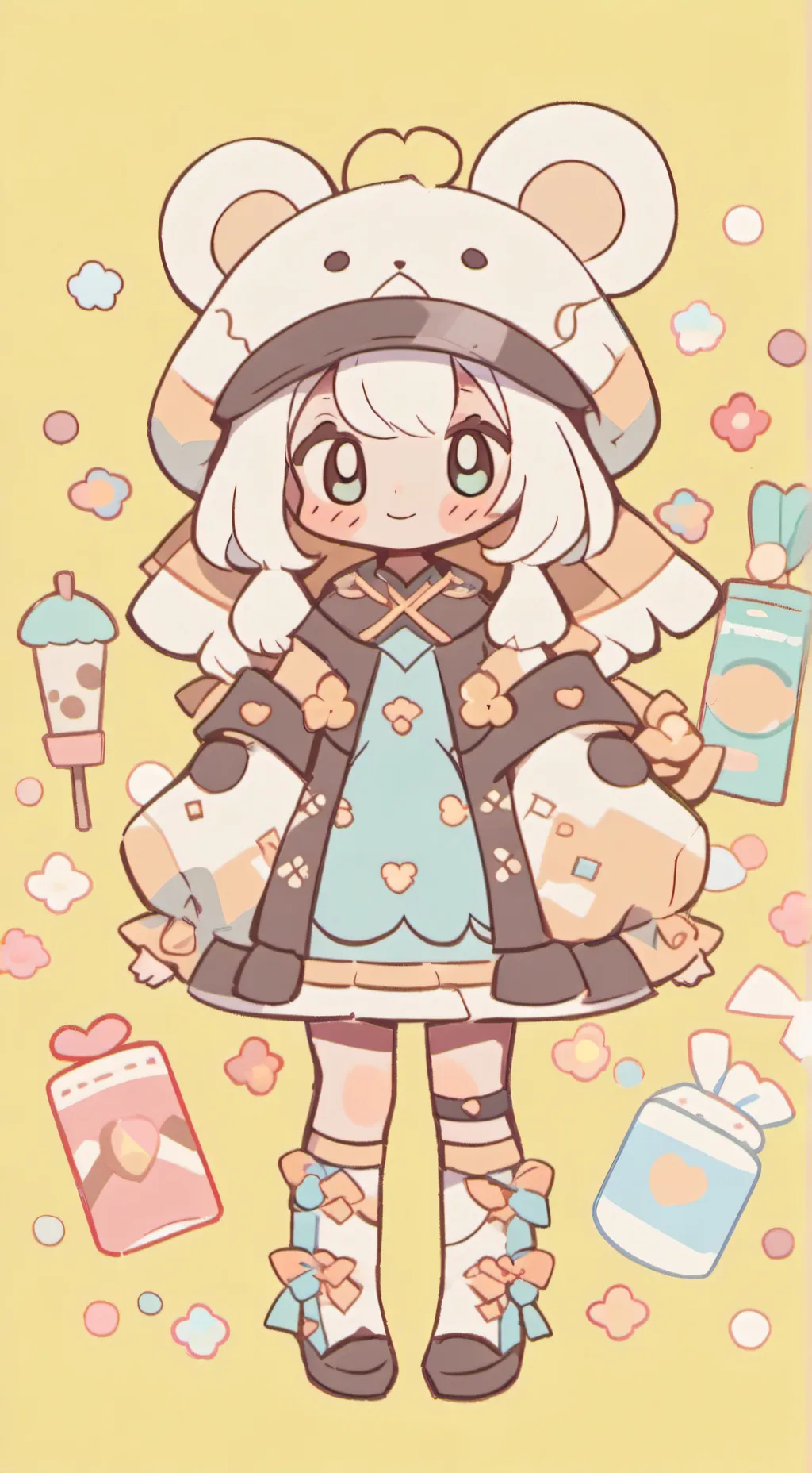 ai character: Shellyfluttertisha background