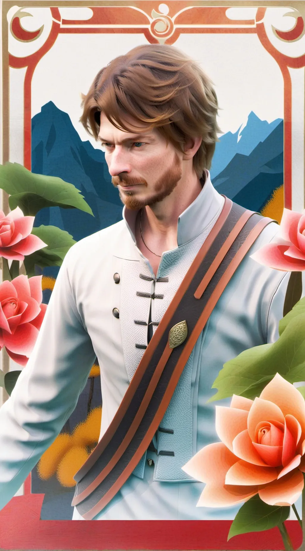 ai character: homme background