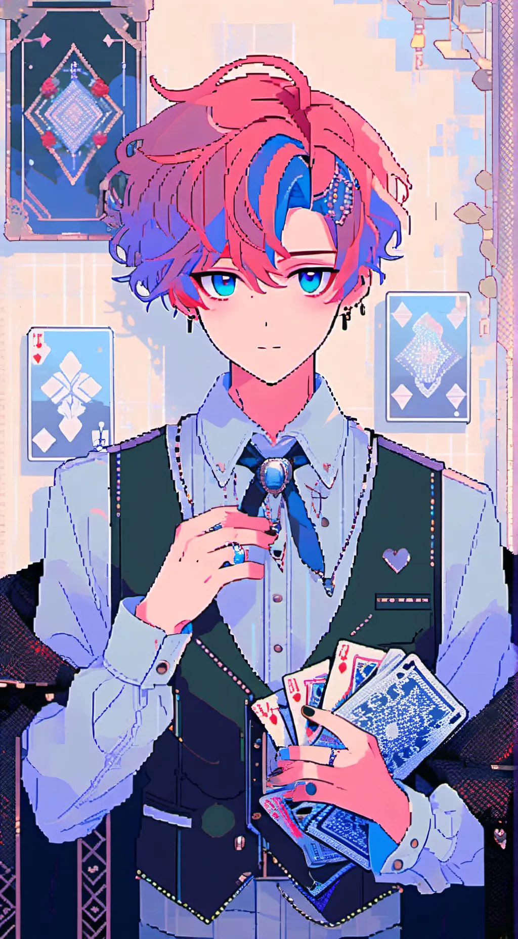 ai character: Prince of hearts background