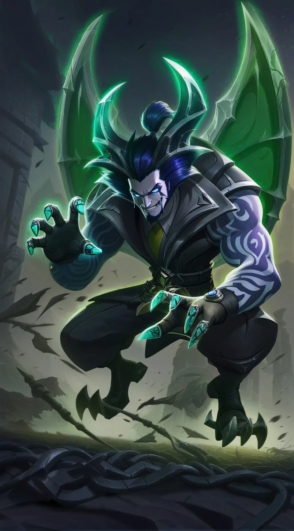 ai character: hacker background