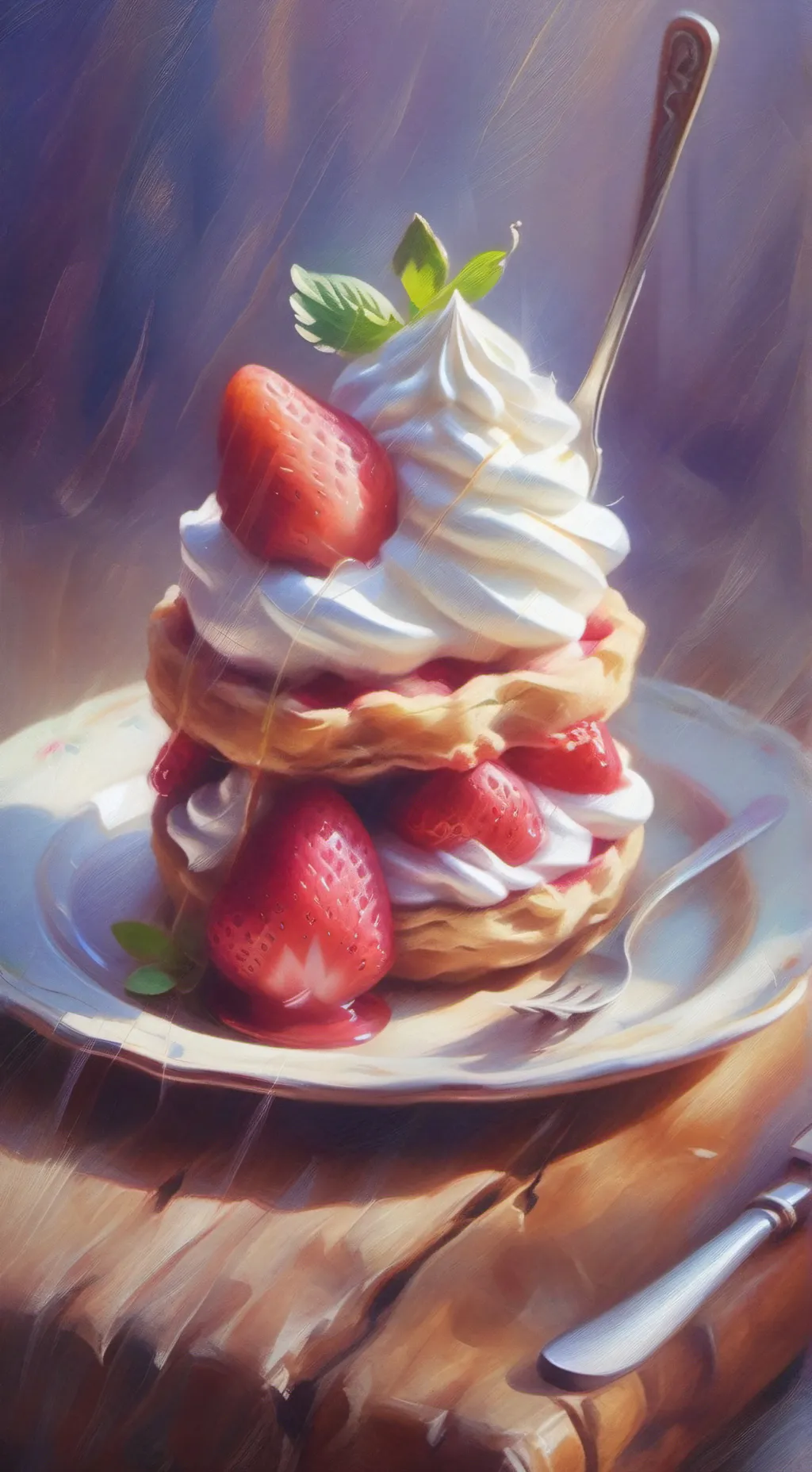 ai character: Fruitcake background