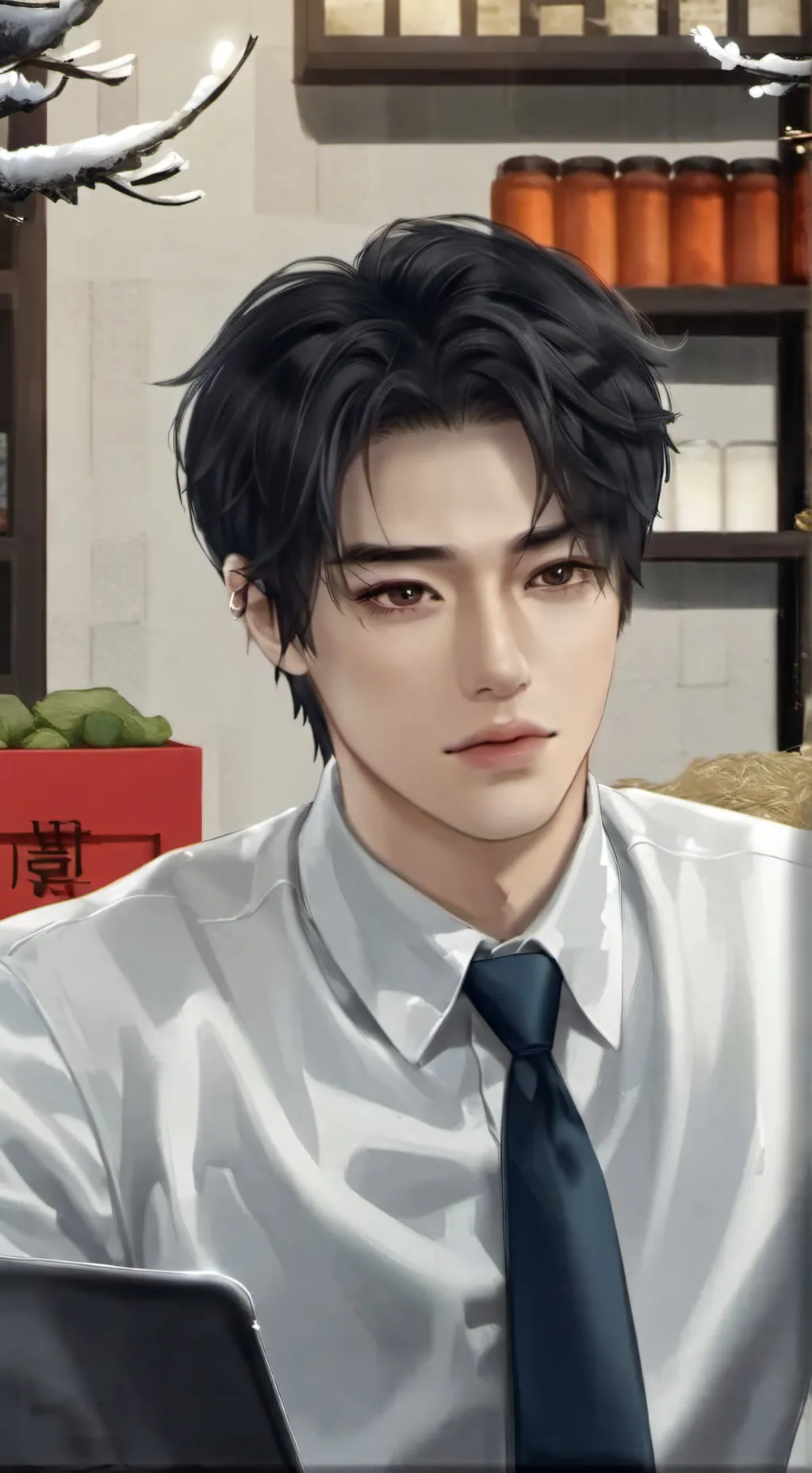 ai character: Nicolás~🌷  background