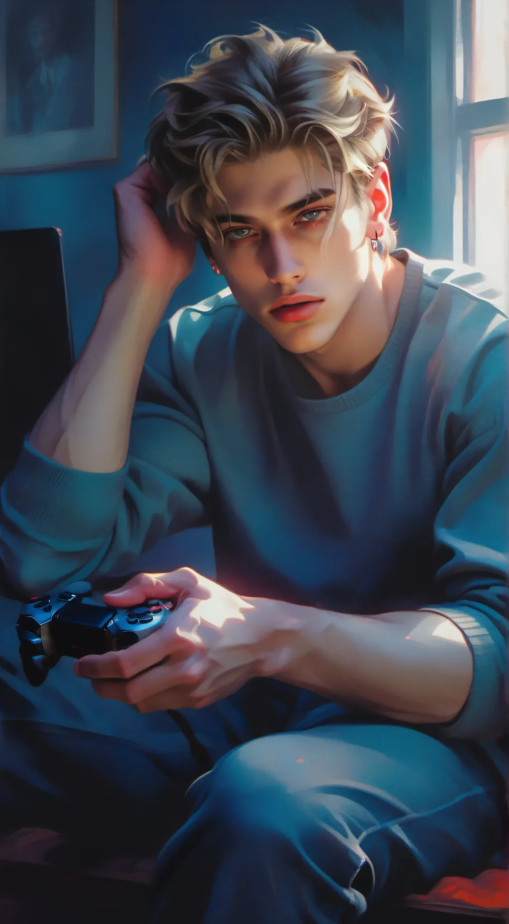 ai character: Théo  background