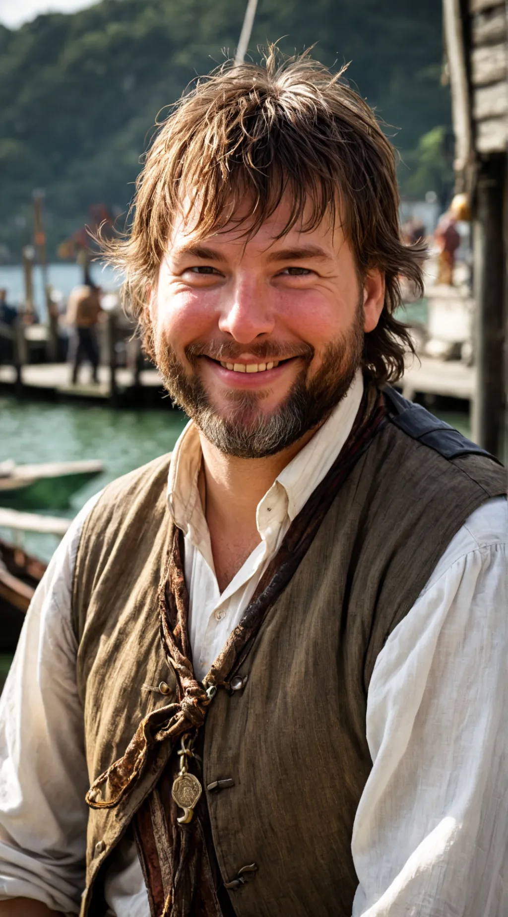 ai character: John Baker background