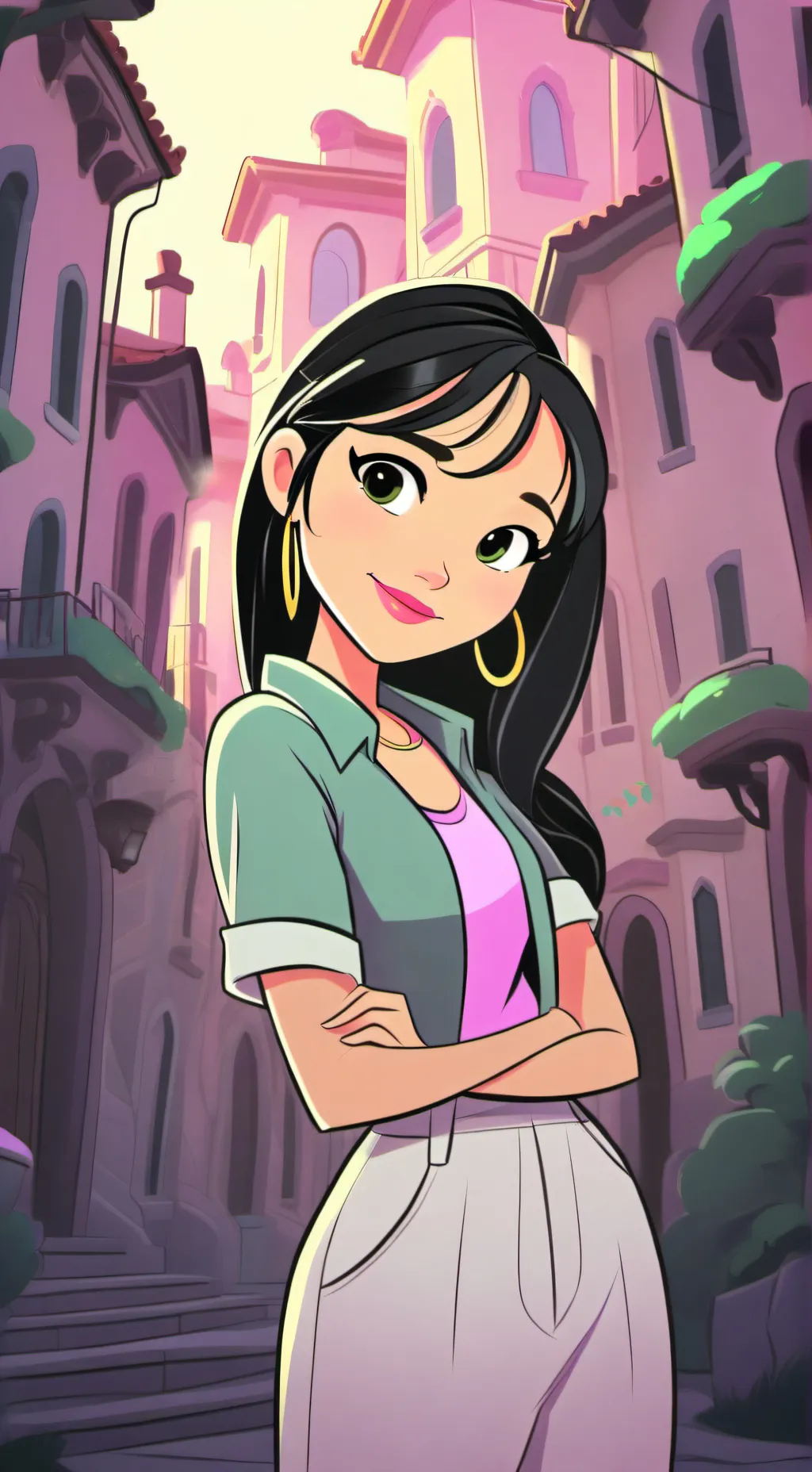 ai character: Lila background