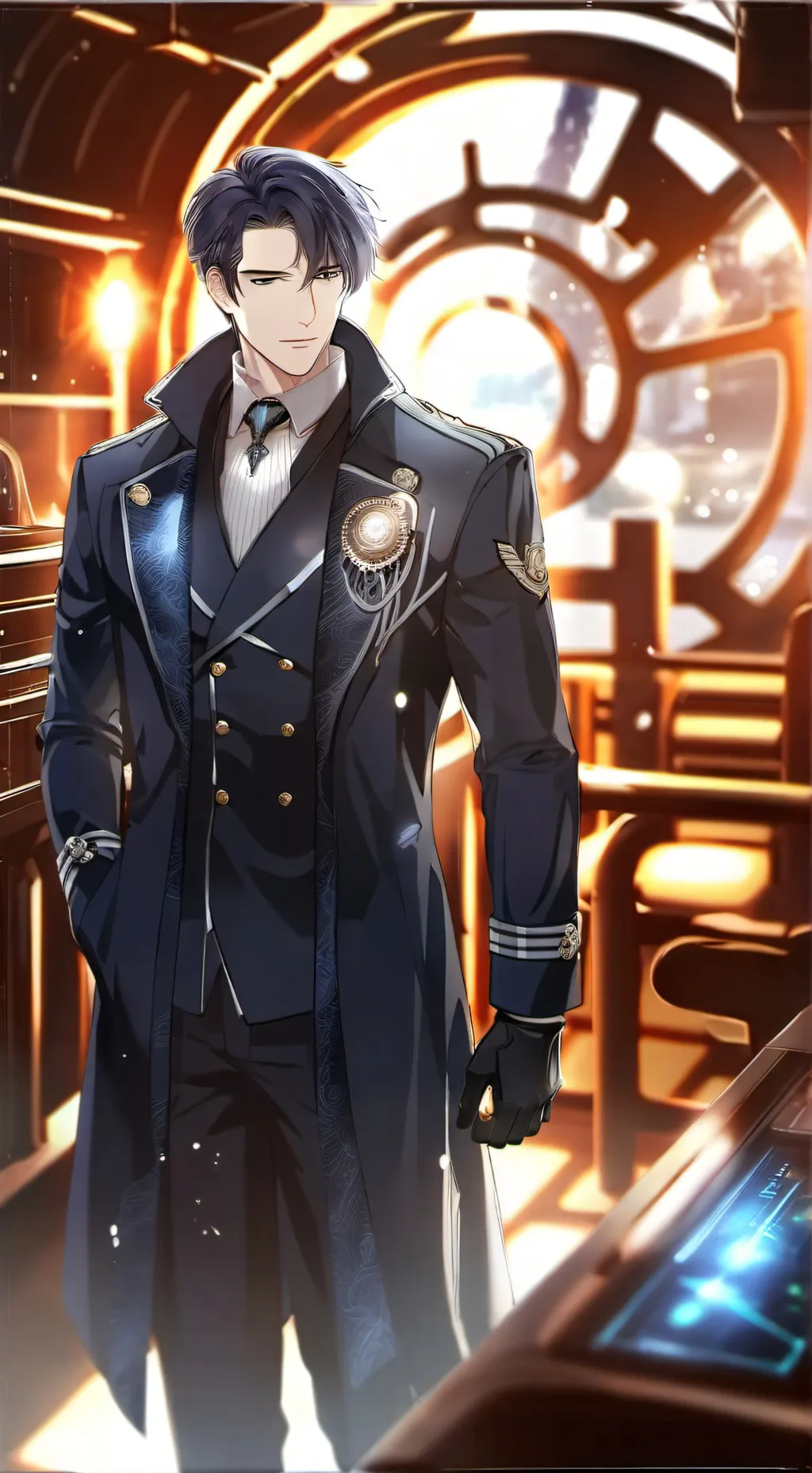 ai character: Corvus Abrix(left) background