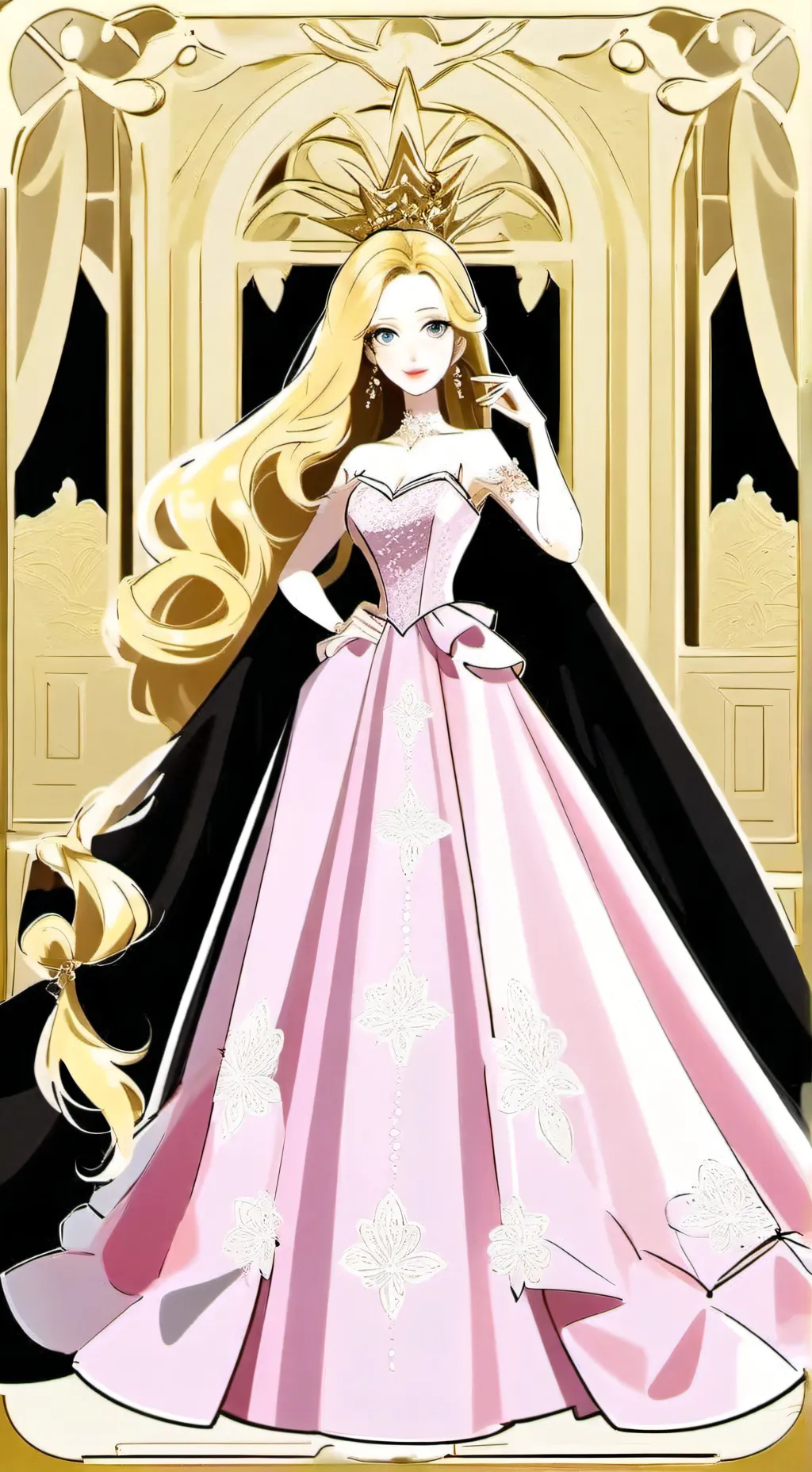 ai character: barbie background