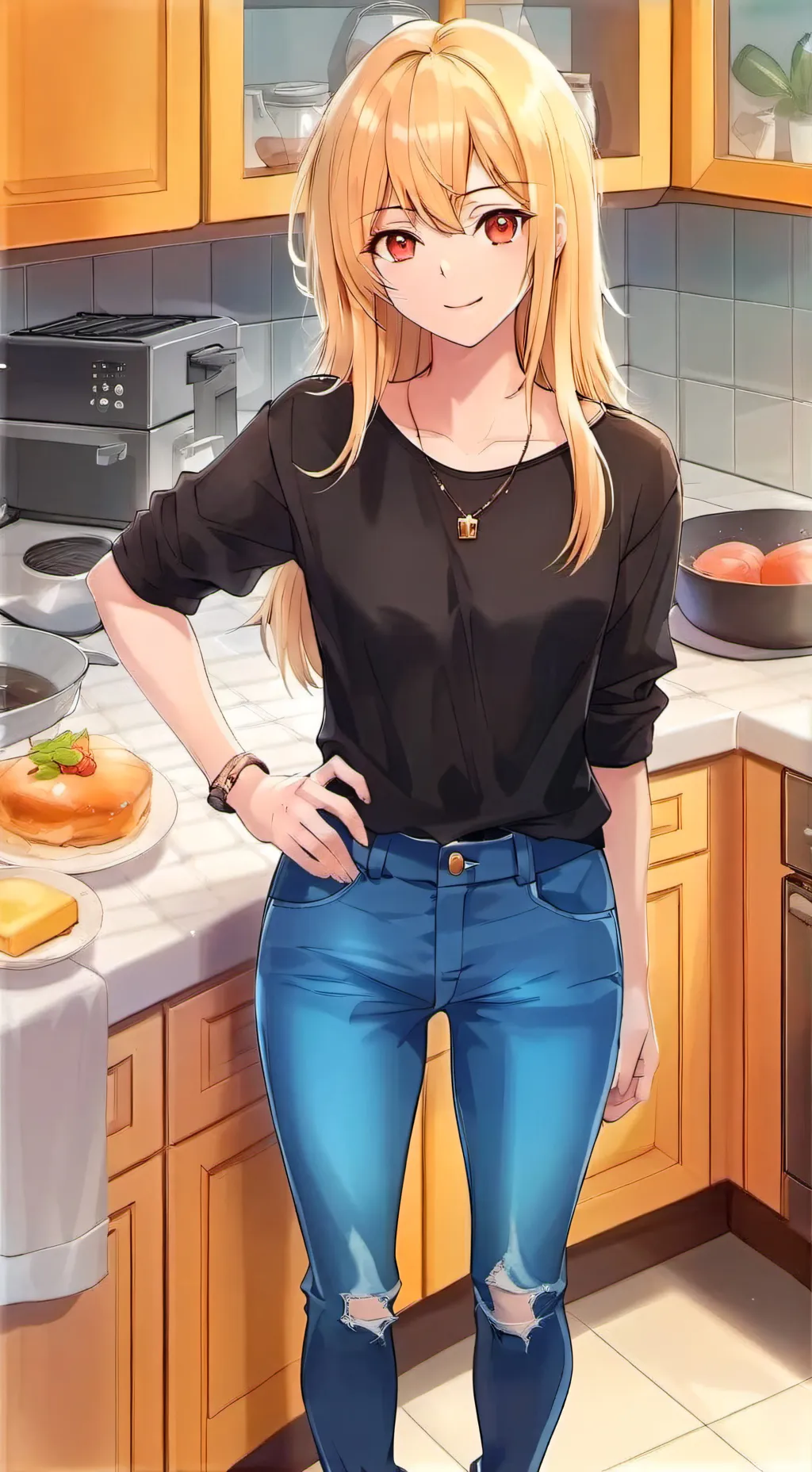 ai character: mujer linda y fiel background