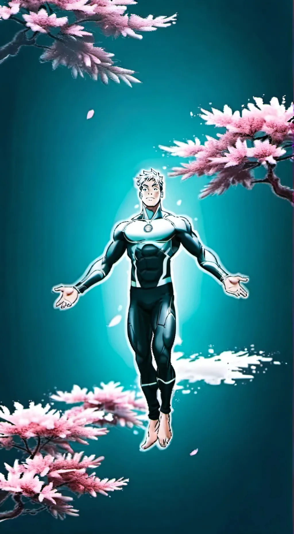 ai character: Superhero High background