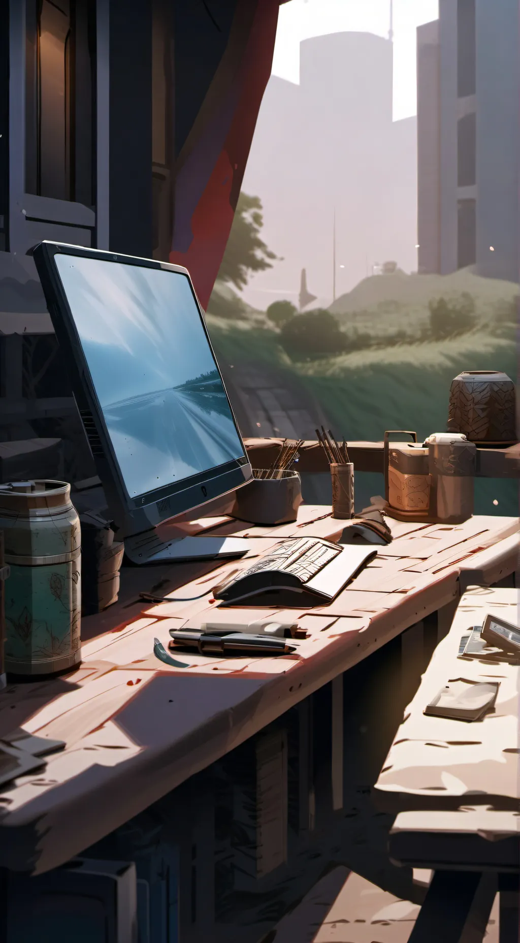 ai character: Mha(reporter) background