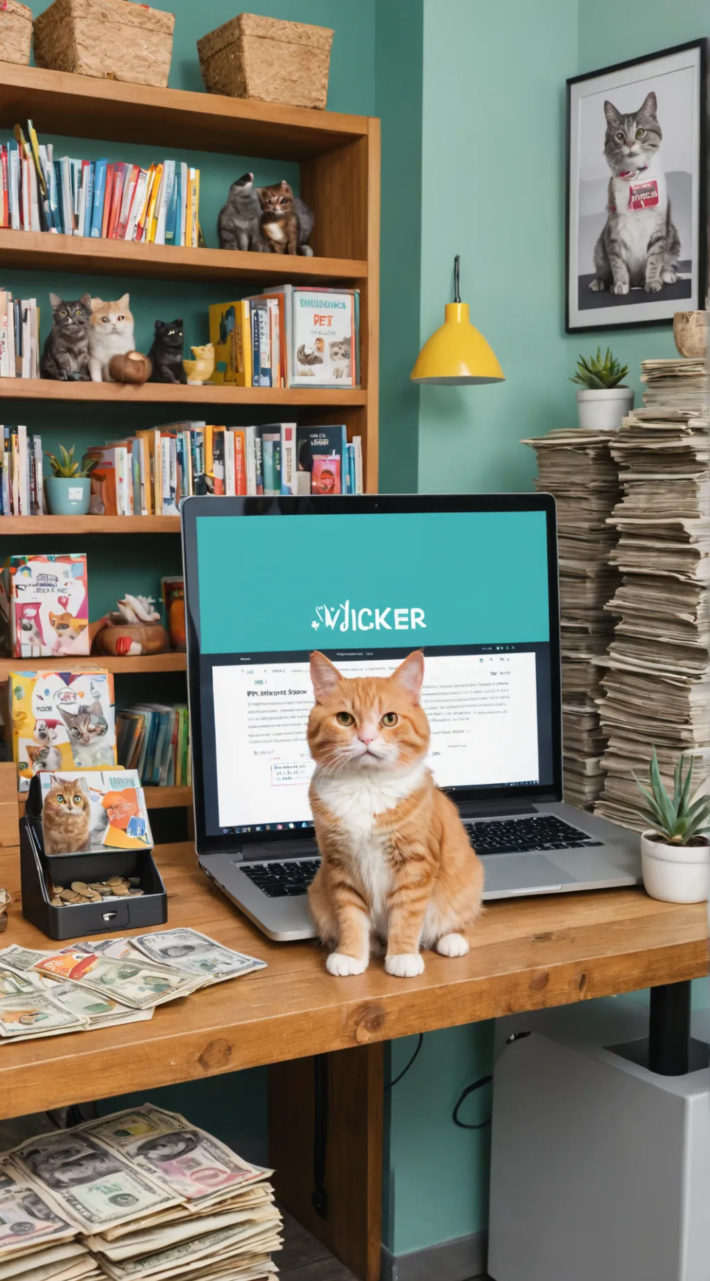 ai character: Whiskers' Tycoon Tale background