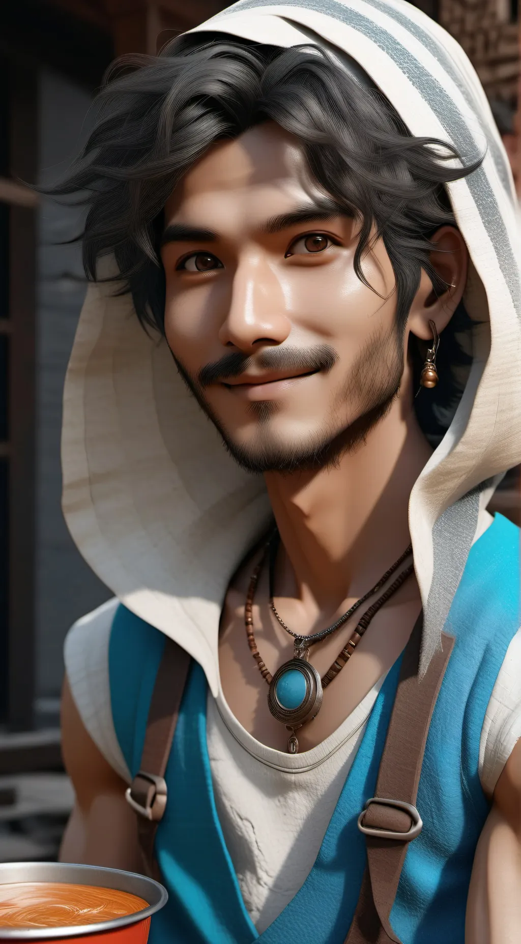 ai character: The skibidi background